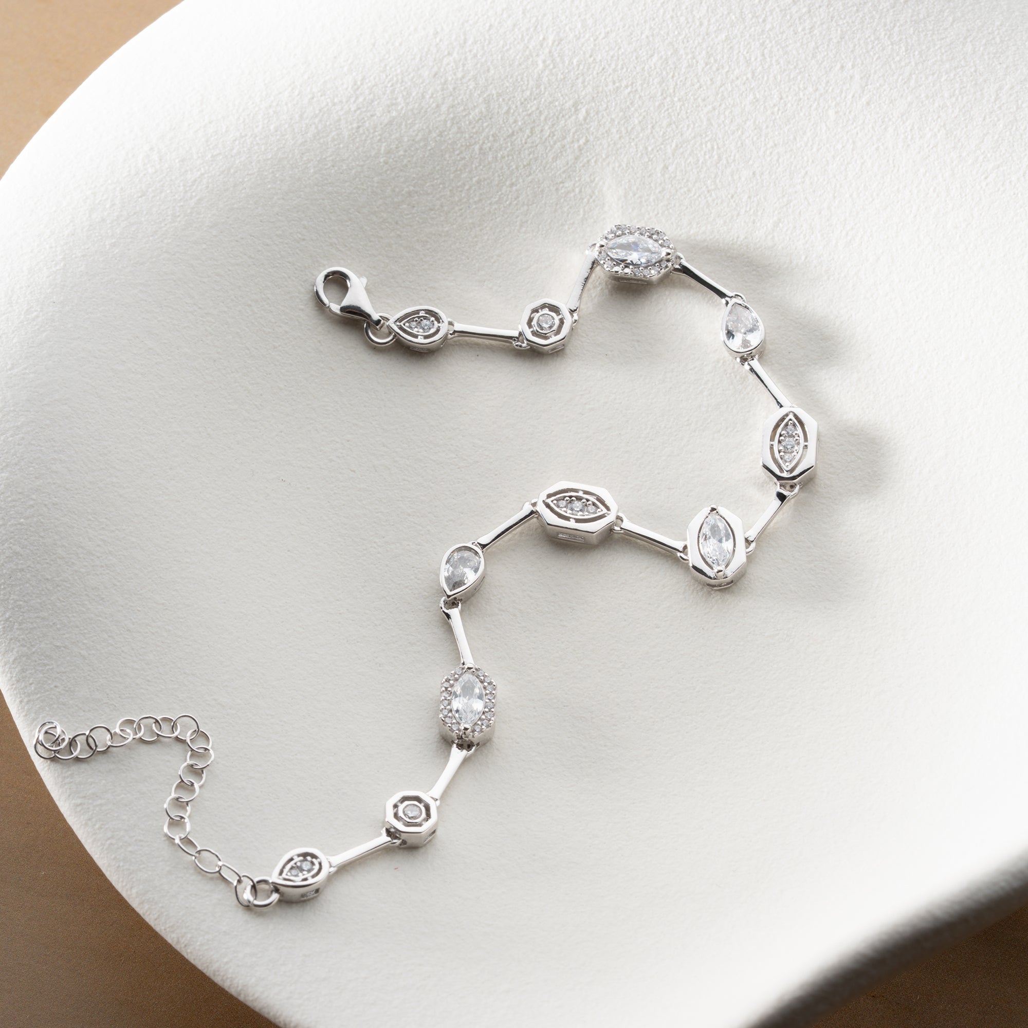 DESIGN FÄRGAT ARMBAND | 925 SILVER