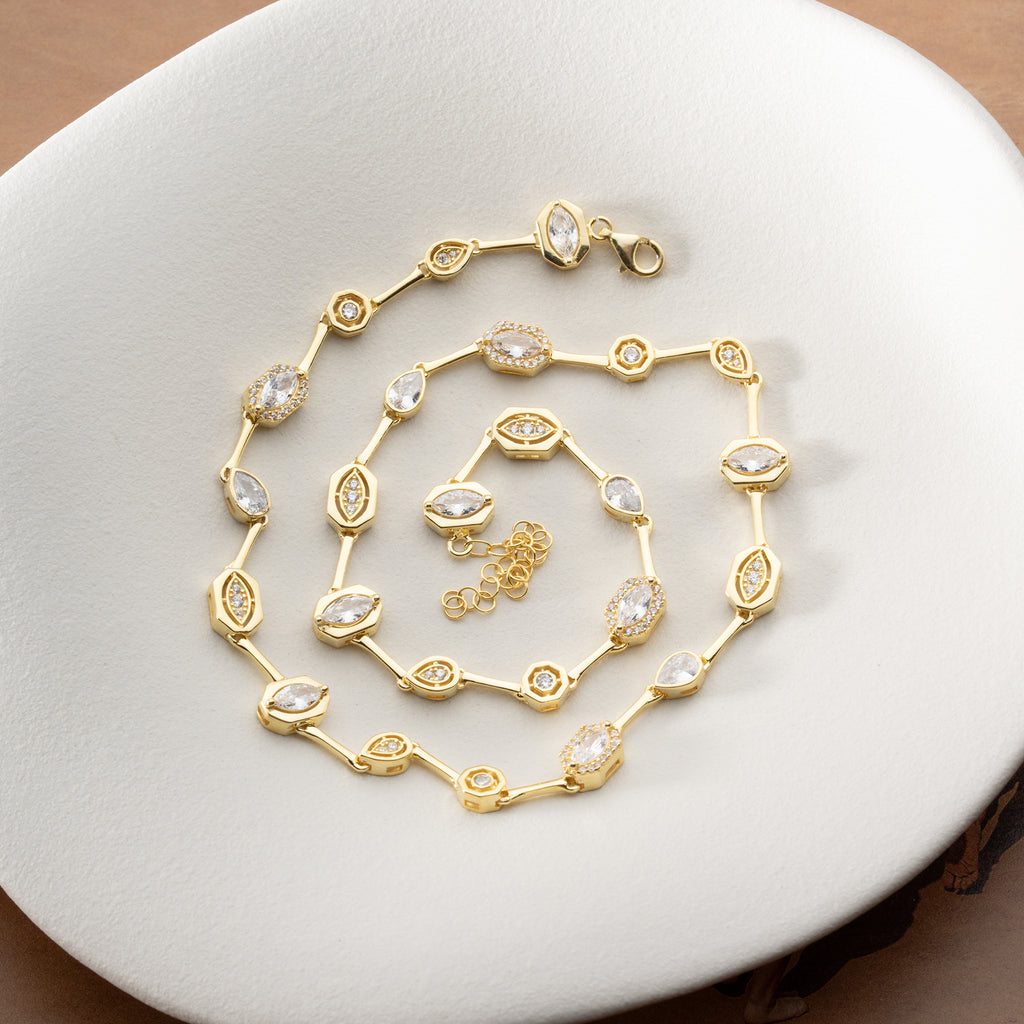 VIT BIJOU HALSBAND | 925 SILVER