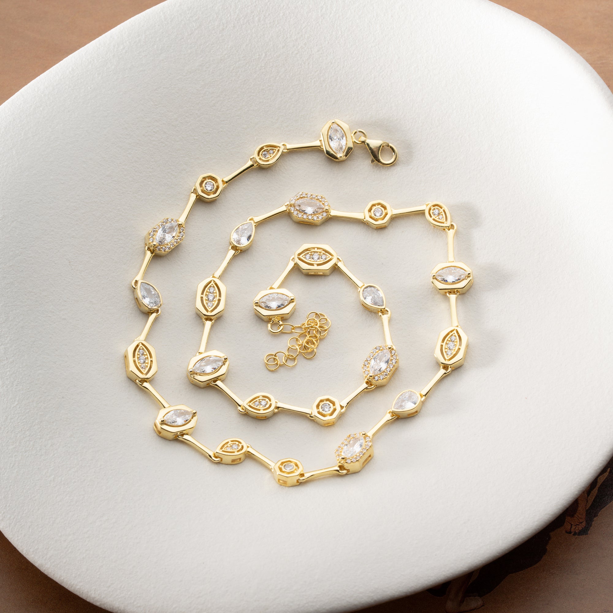 VIT BIJOU HALSBAND | 925 SILVER