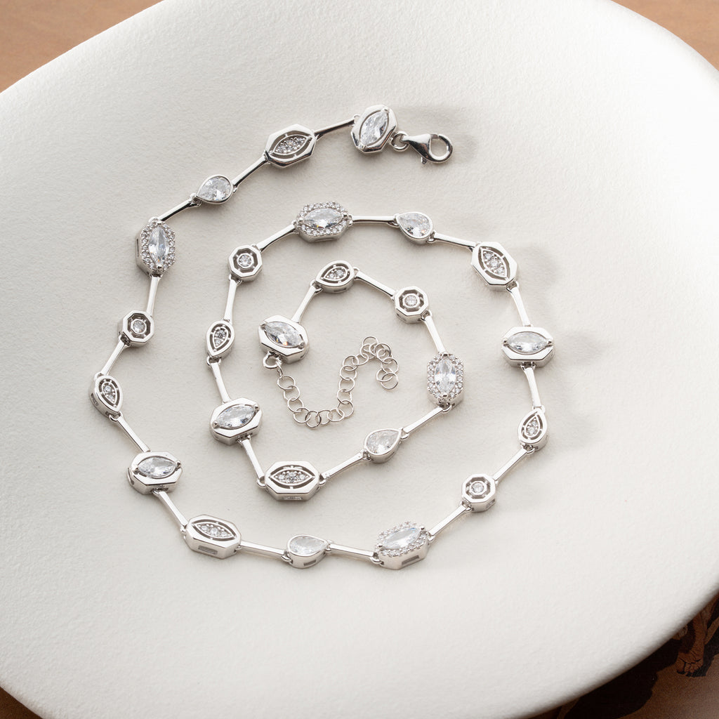 VIT BIJOU HALSBAND | 925 SILVER