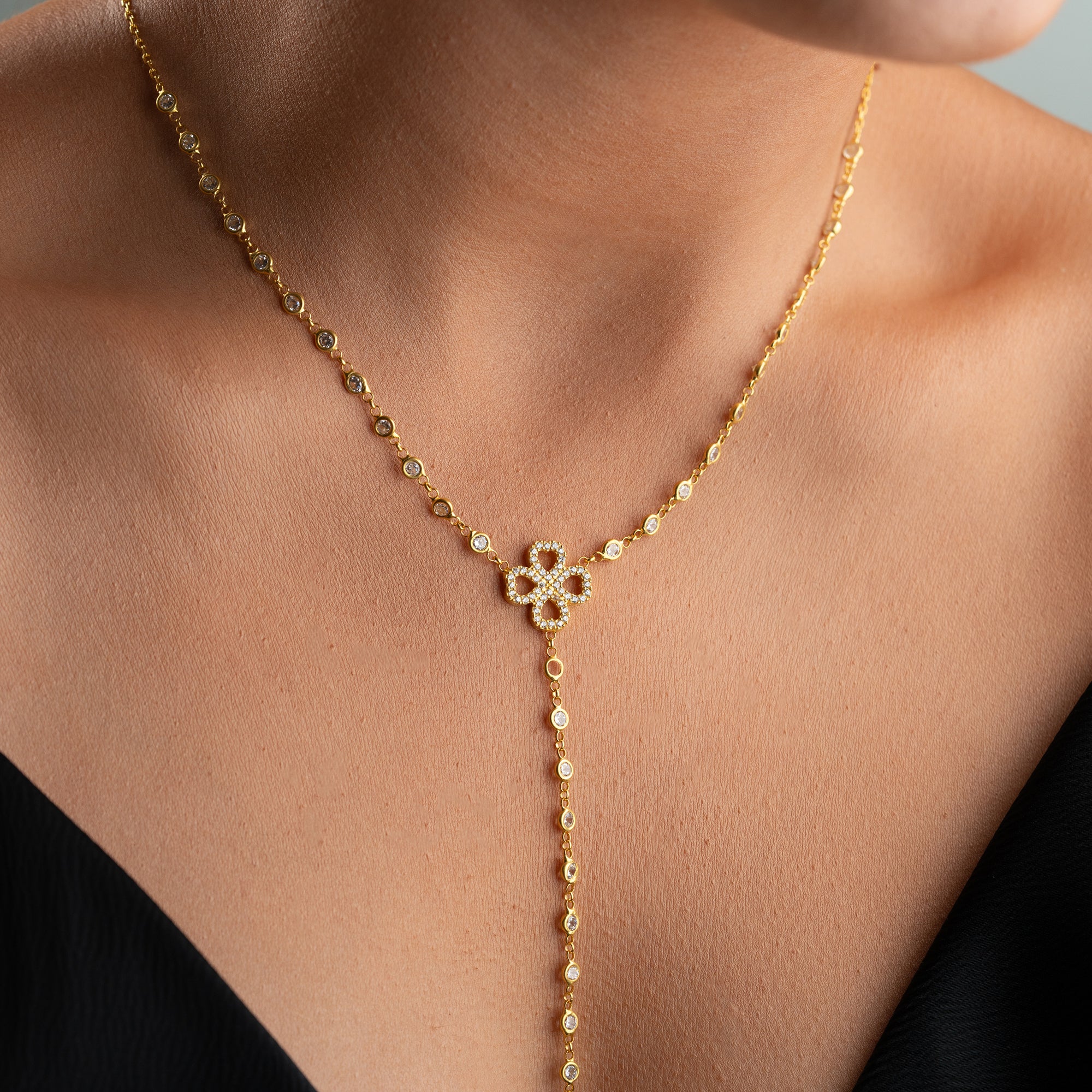 KLÖVERHALSBAND Y-DESIGN | 925 SILVER