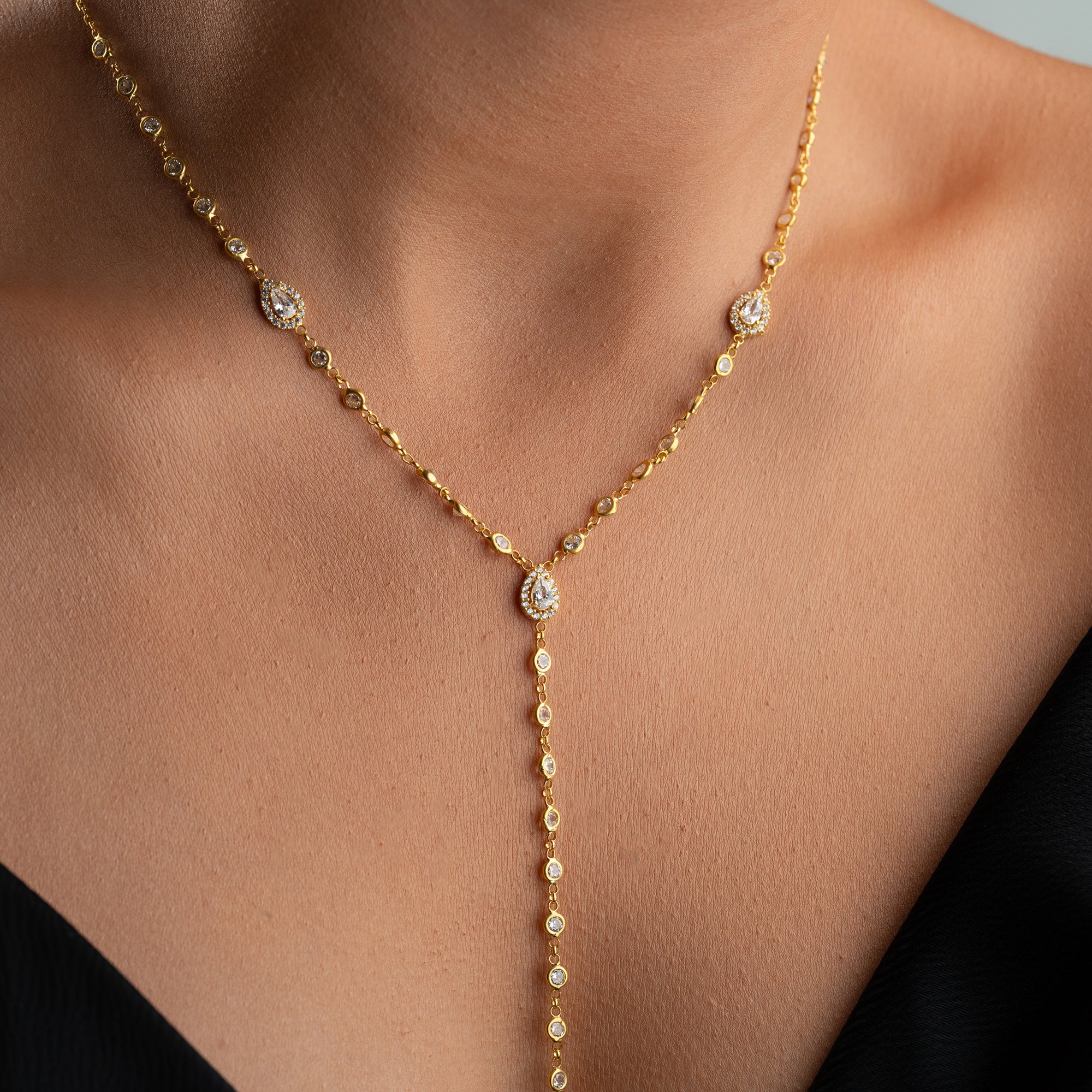 DROPPHALSBAND Y-DESIGN | 925 SILVER