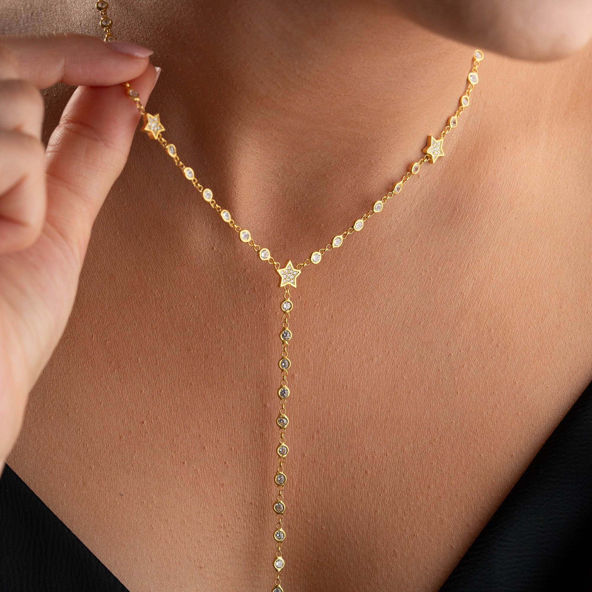 STJÄRNHALSBAND Y-DESIGN | 925 SILVER