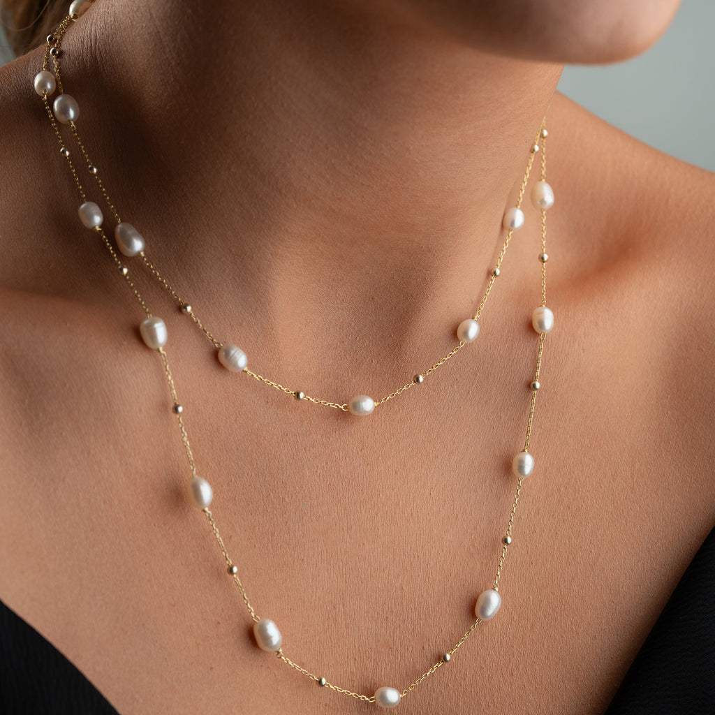 LUNARA PEARL HALSBAND | 925 SILVER