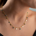 HALSBAND MED NAZAR OCH PLATTA | 925 SILVER