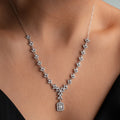 ELEGANCE HALSBAND MED BAGUETTZIRKON | 925 SILVER