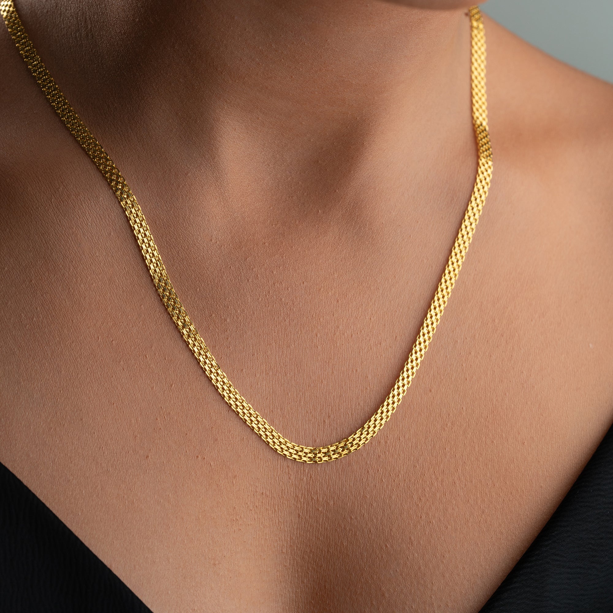 FLÄTAT HALSBAND | 925 SILVER