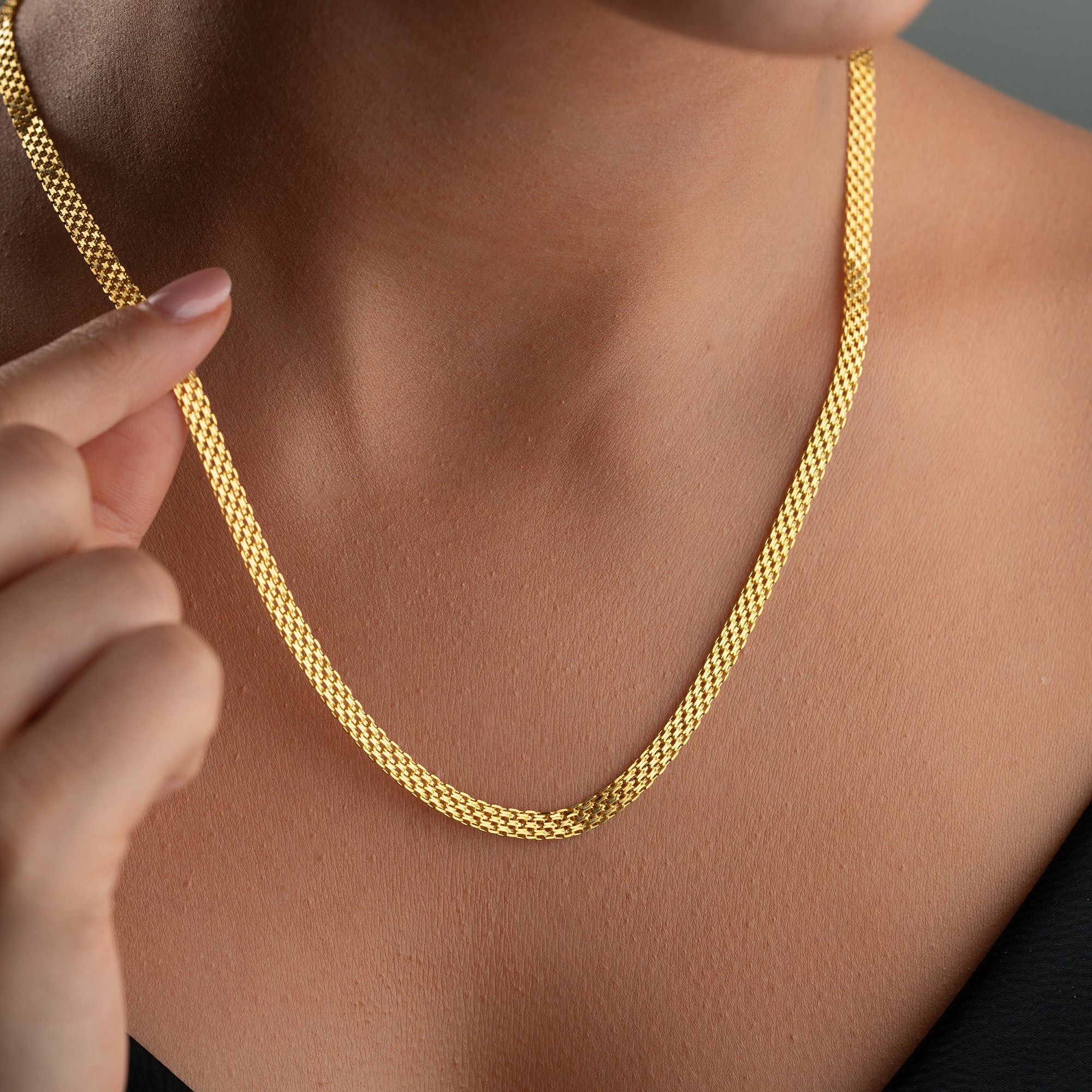 FLÄTAT HALSBAND | 925 SILVER