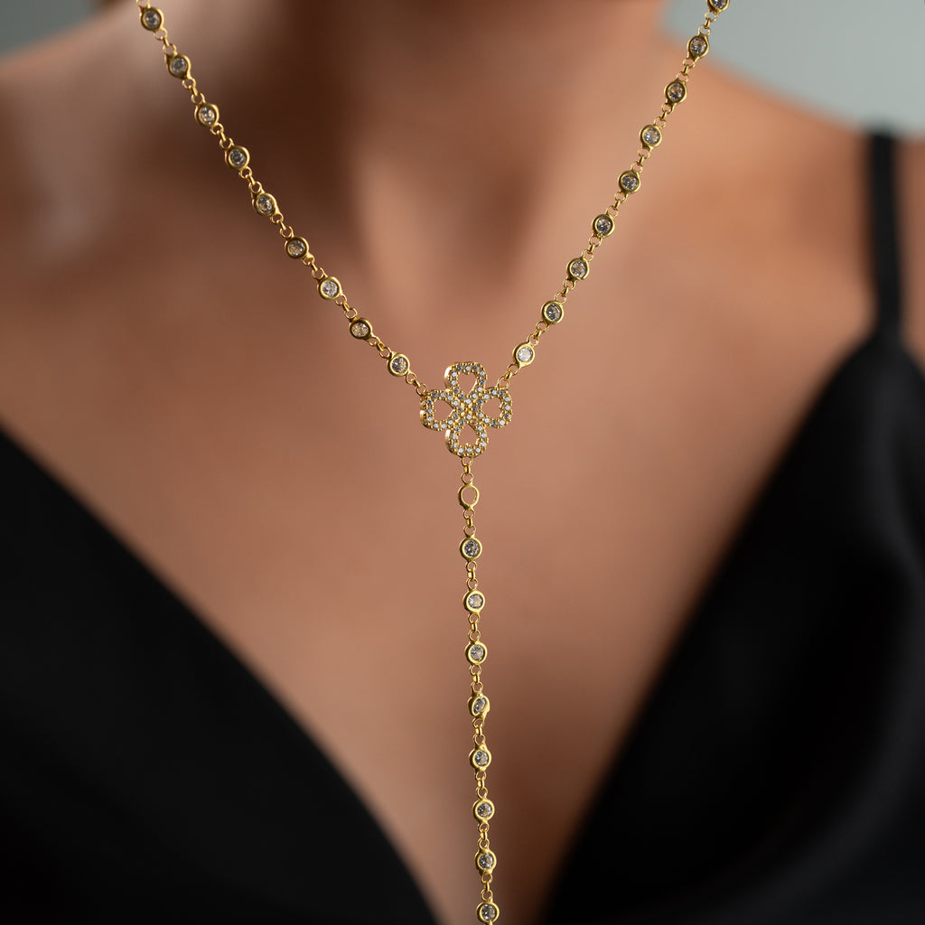 KLÖVERHALSBAND Y-DESIGN | 925 SILVER