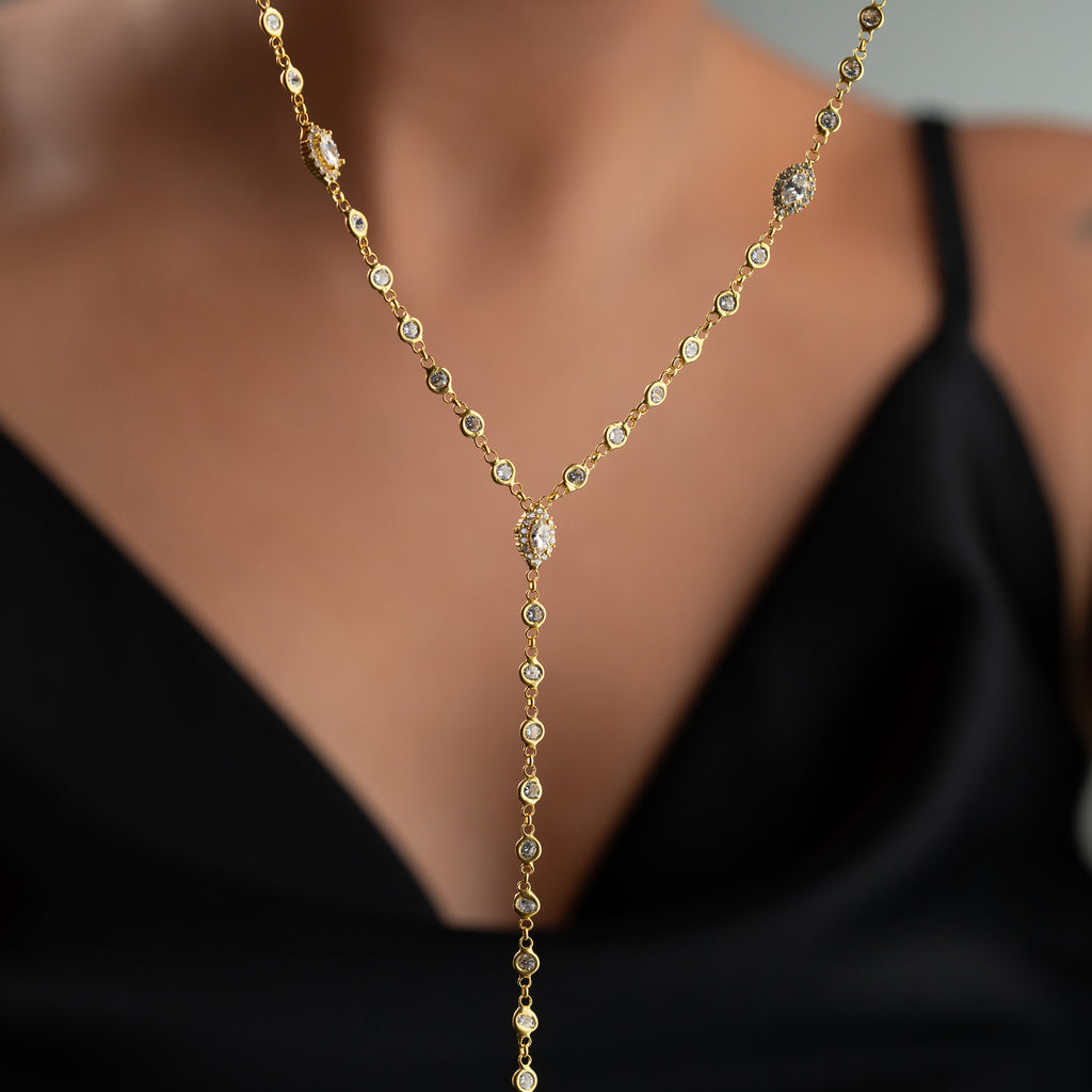 DROPPHALSBAND Y-DESIGN | 925 SILVER