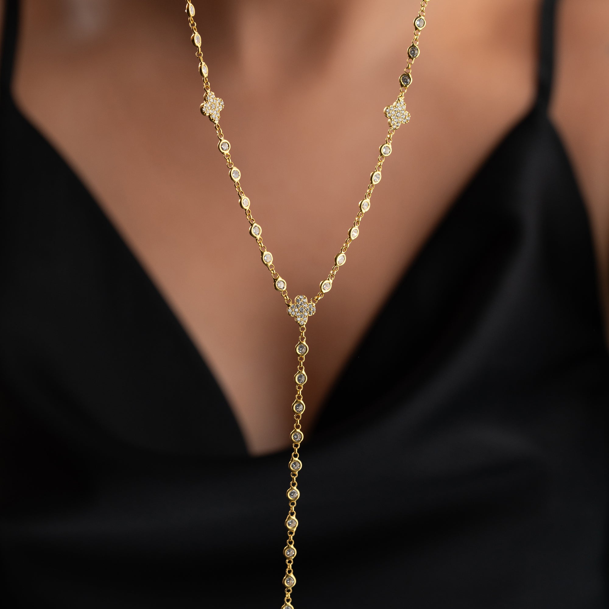 FYRKLÖVERHALSBAND Y-DESIGN | 925 SILVER