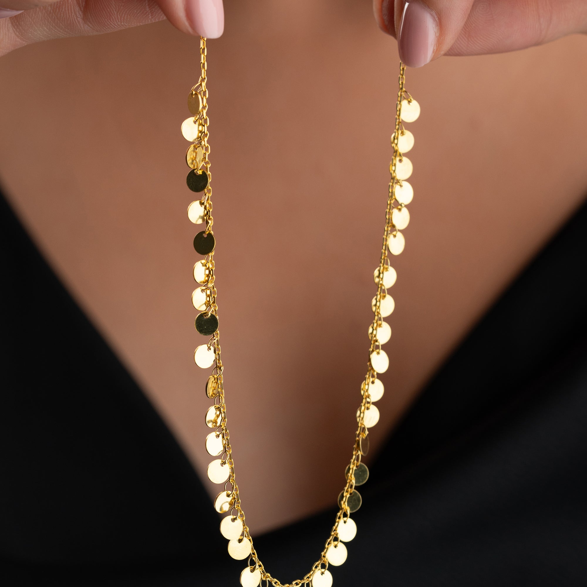 PALJETTHALSBAND | 925 SILVER