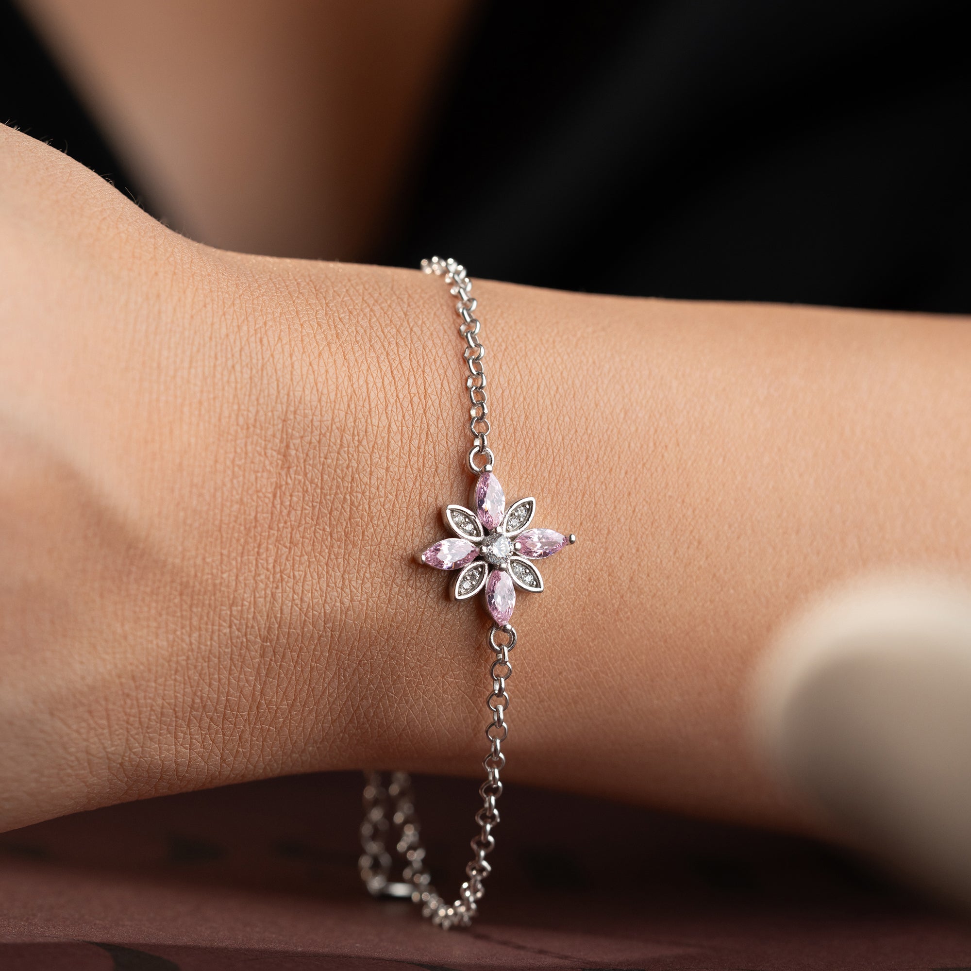 ROSABLOMMA ARMBAND | 925 SILVER