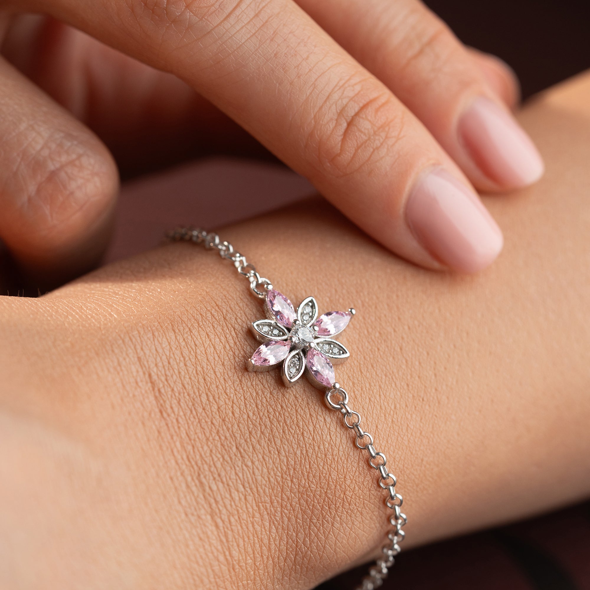 ROSABLOMMA ARMBAND | 925 SILVER