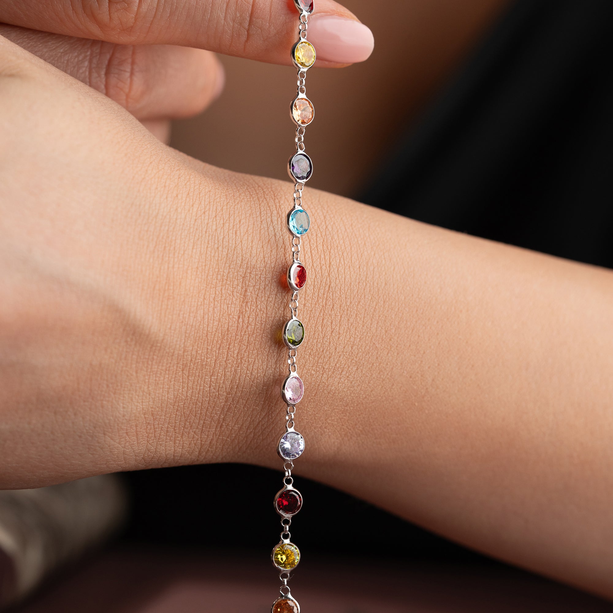 MULTIFÄRGAT ARMBAND | 925 SILVER
