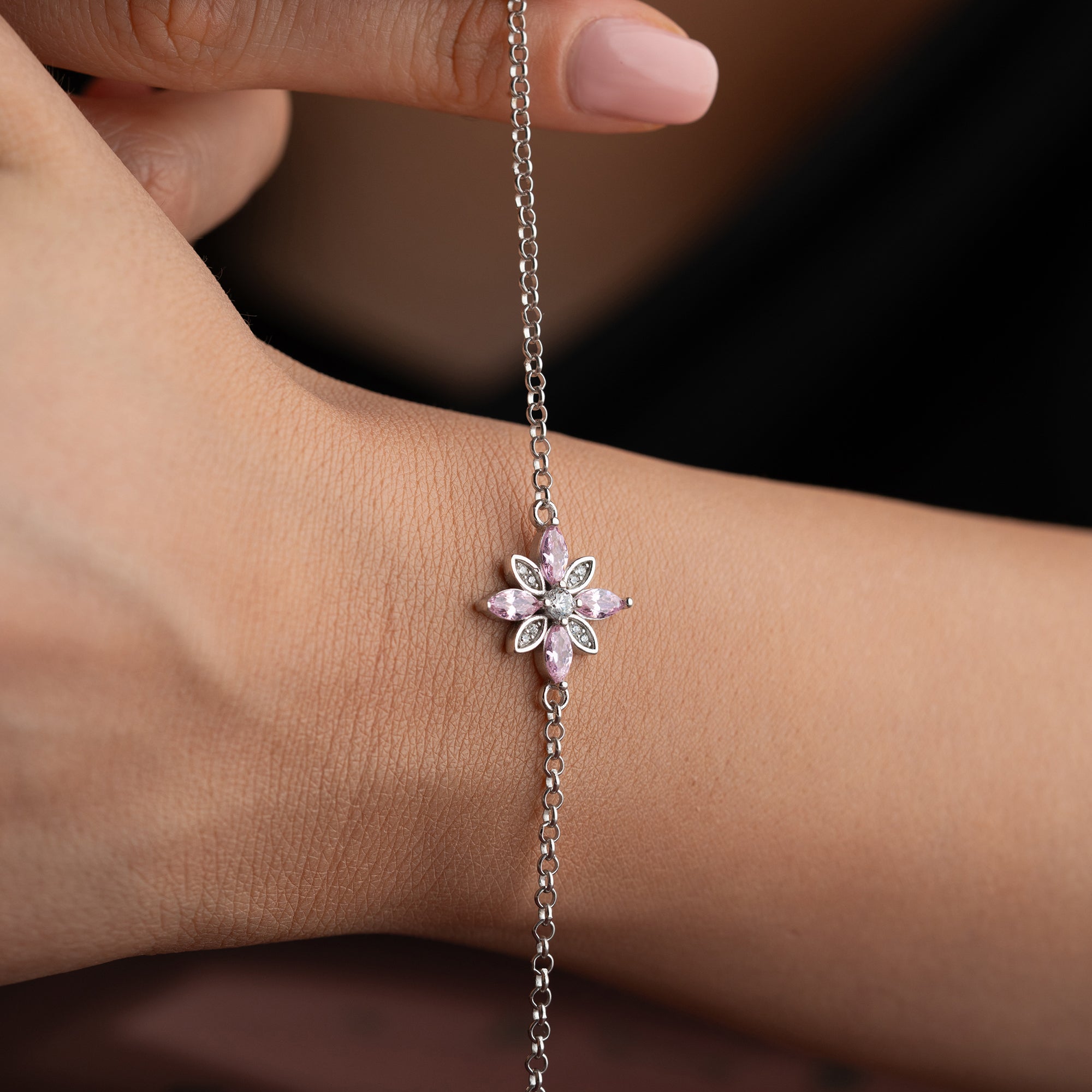 ROSABLOMMA ARMBAND | 925 SILVER