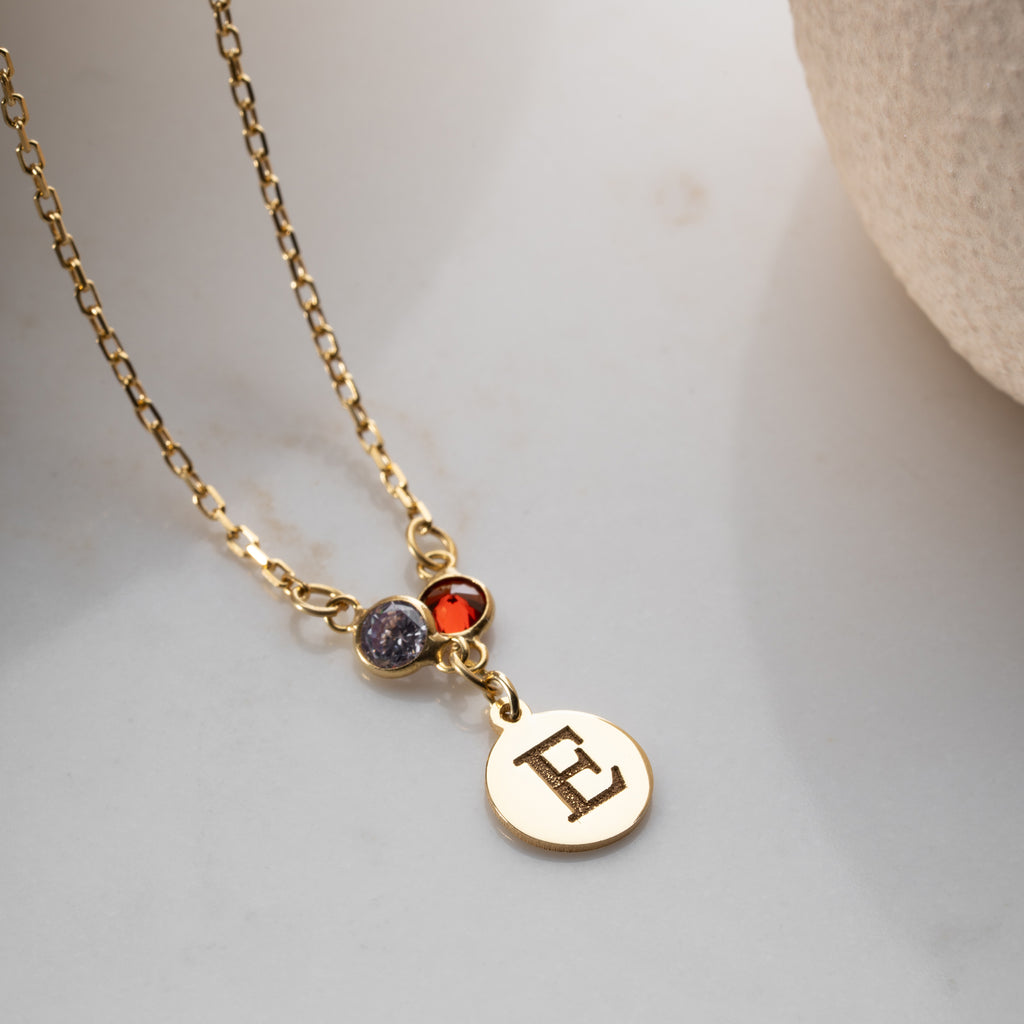 FÖDELSESTENSPLATTA KRAGE| 925 SILVER