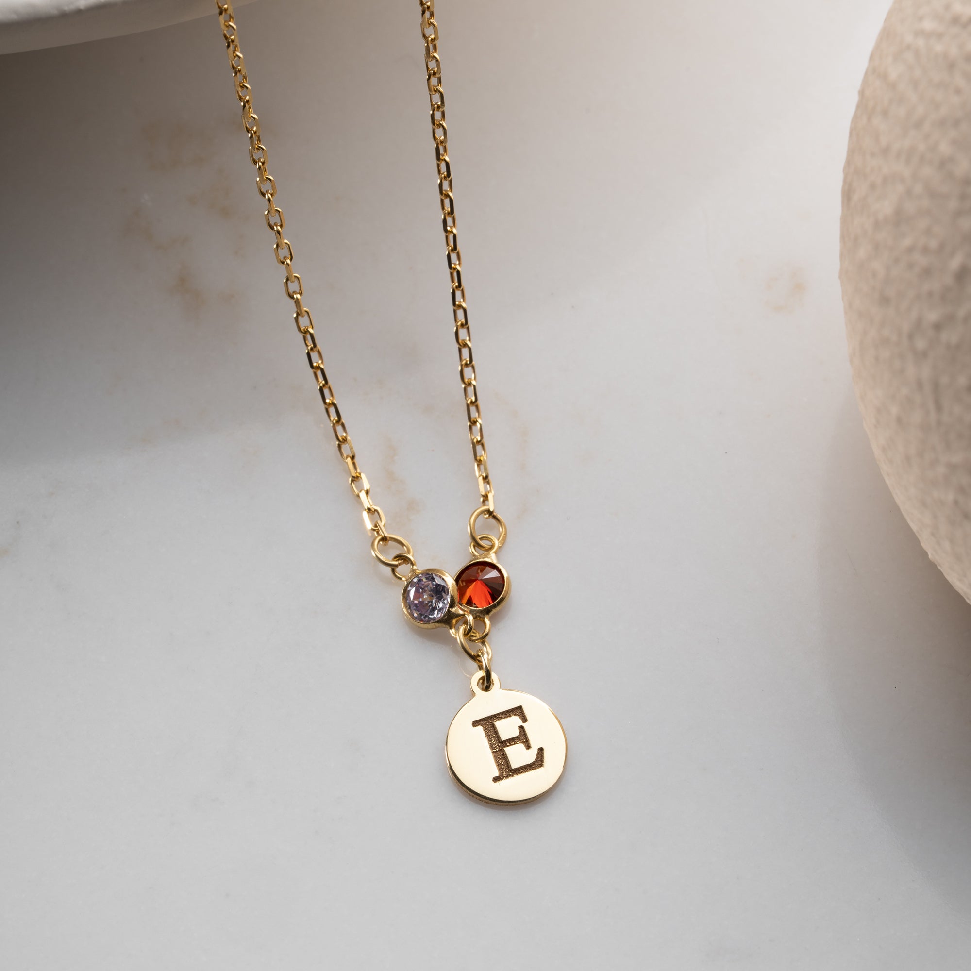 FÖDELSESTENSPLATTA KRAGE| 925 SILVER