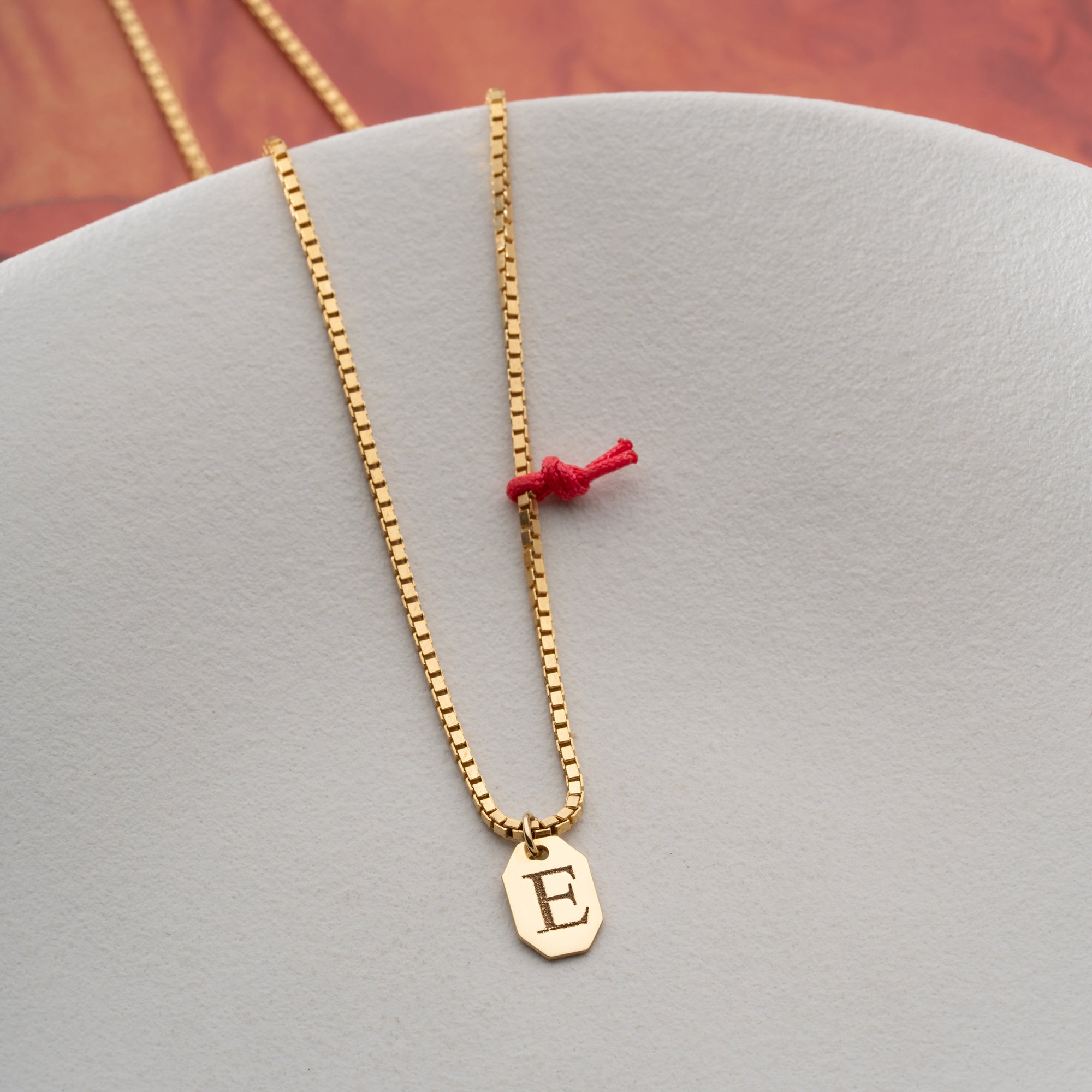 BOKSTAV KUBIK HALSKAND| 925 SILVER