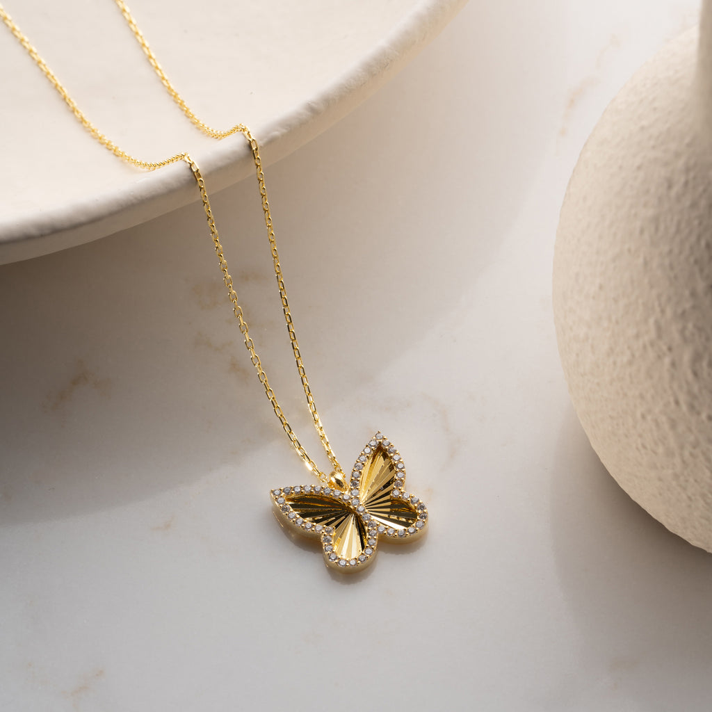 FJÄRILSGLANS KRAGE | 925 SILVER