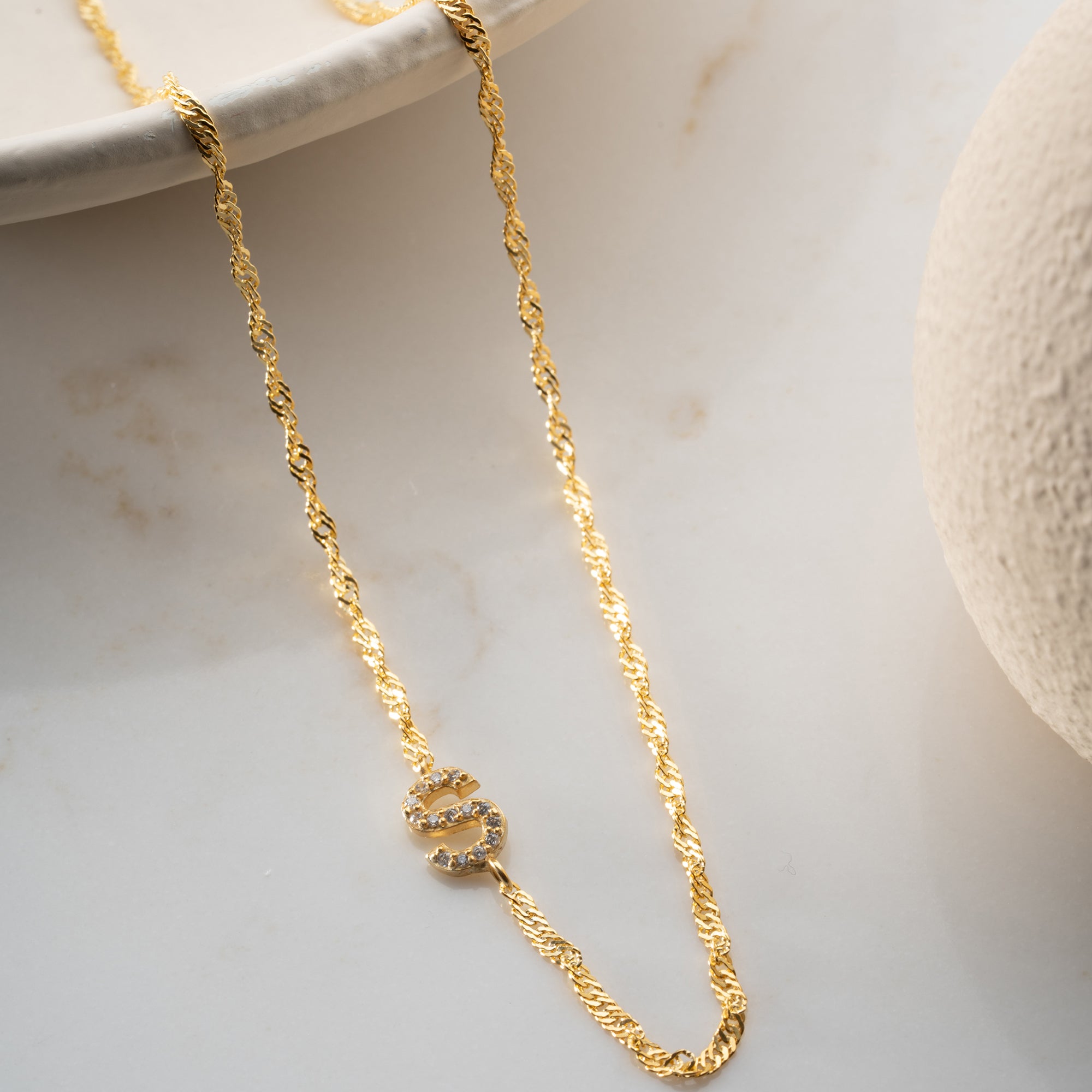 SINGAPORE ZIRKONIA BRUKSHALSBAND | 925 SILVER