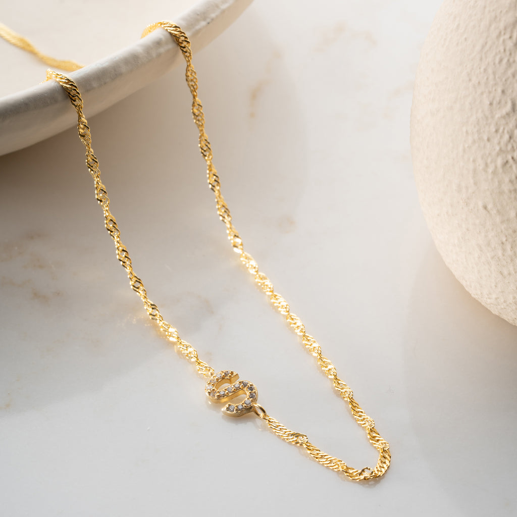 SINGAPORE ZIRKONIA BRUKSHALSBAND | 925 SILVER