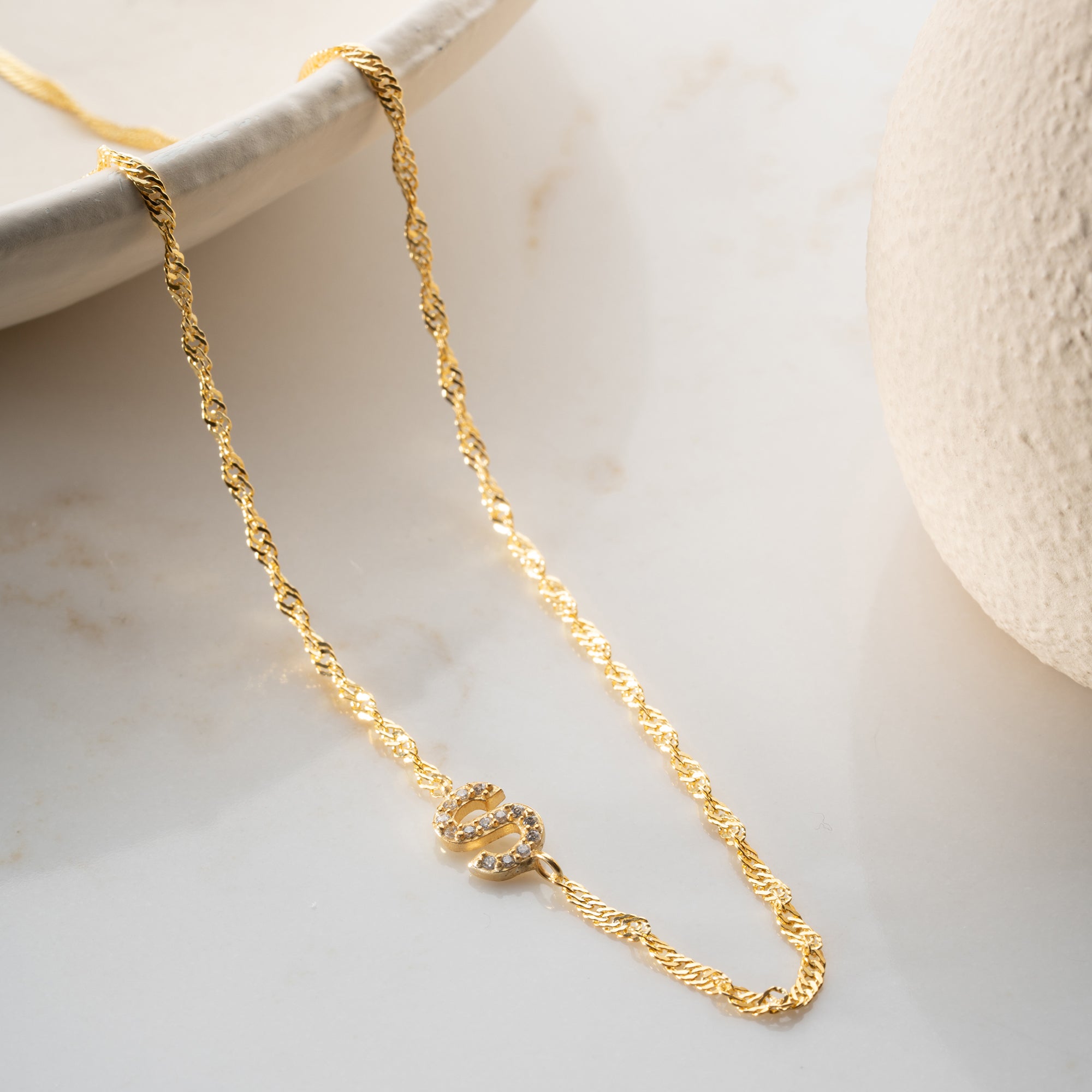 SINGAPORE ZIRKONIA BRUKSHALSBAND | 925 SILVER