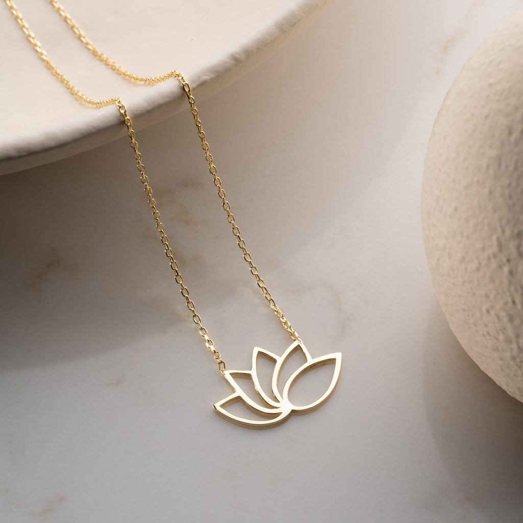 ENKEL LOTUSHALSBAND | 925 SILVER