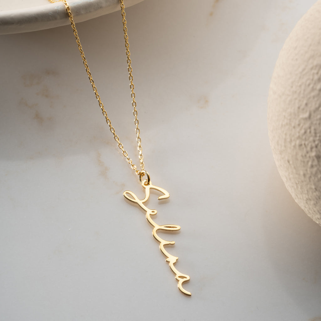 ENGELSK NOTERA NAMNHALSBAND | 925 SILVER