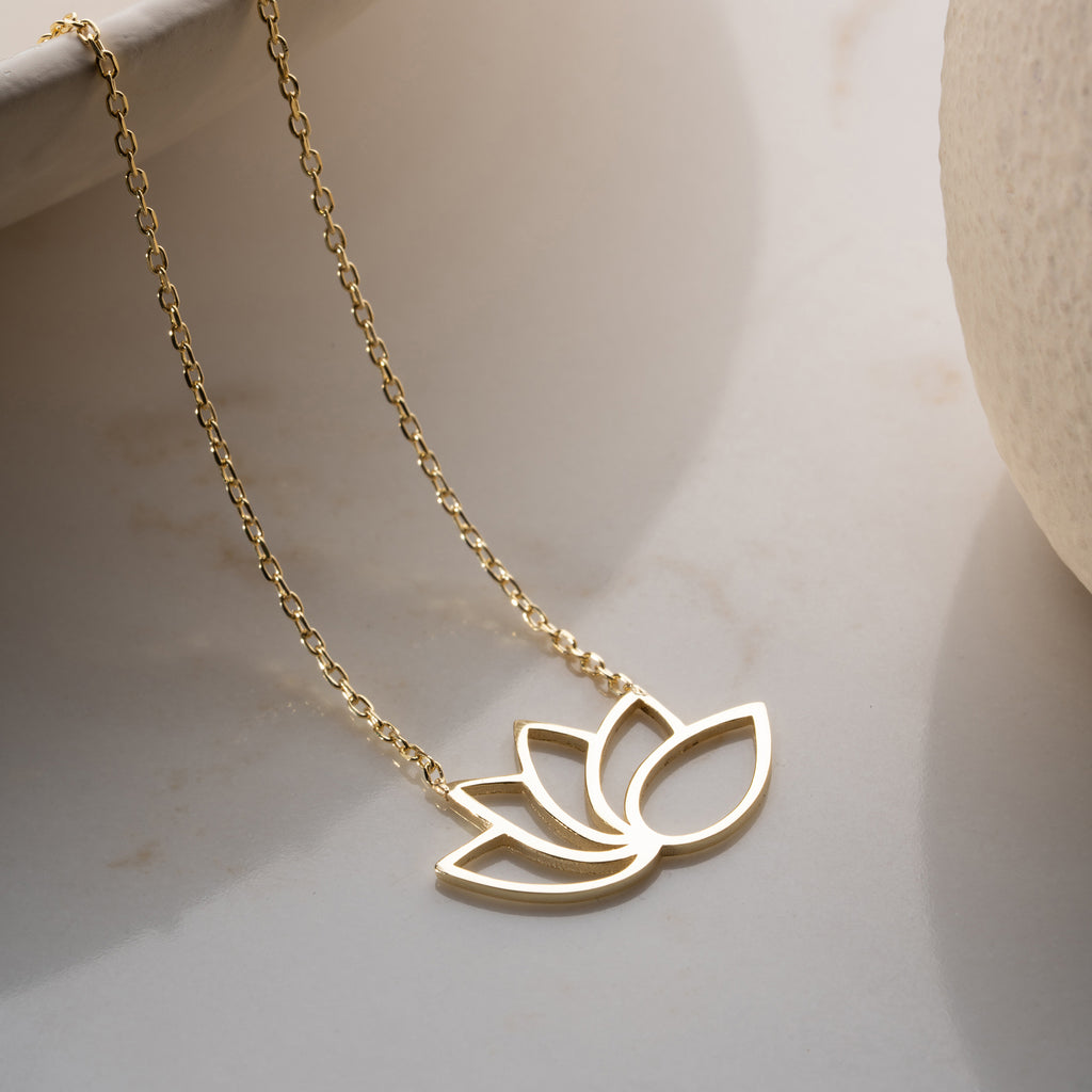 ENKEL LOTUSHALSBAND | 925 SILVER