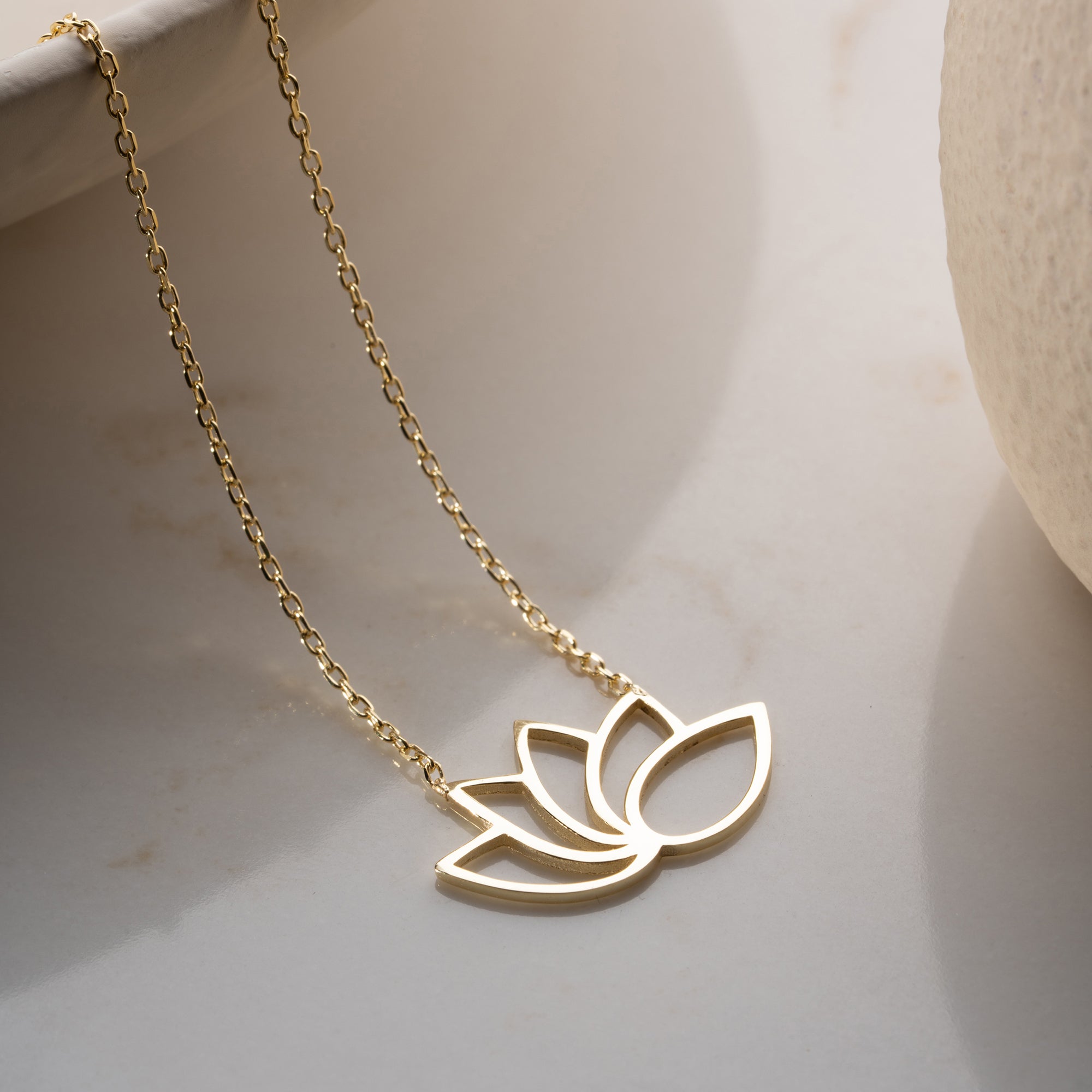 ENKEL LOTUSHALSBAND | 925 SILVER