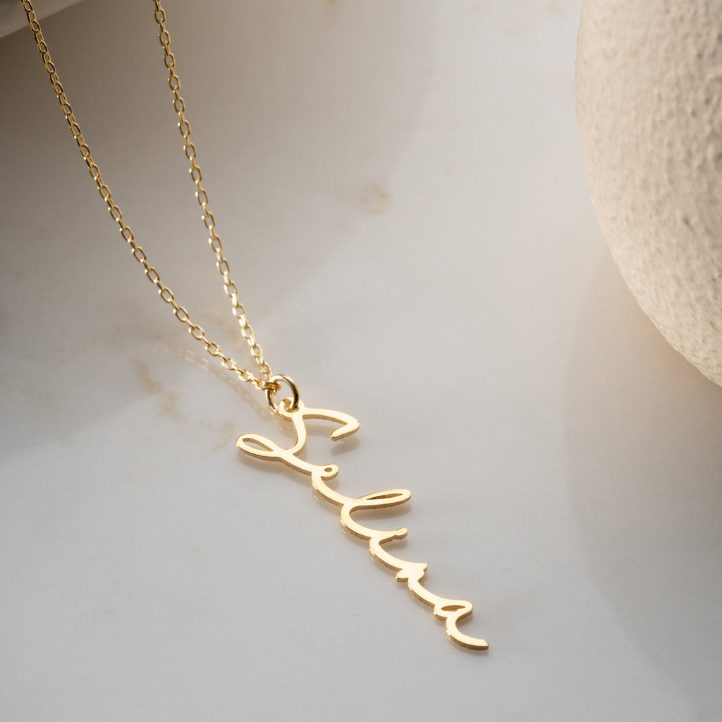 ENGELSK NOTERA NAMNHALSBAND | 925 SILVER