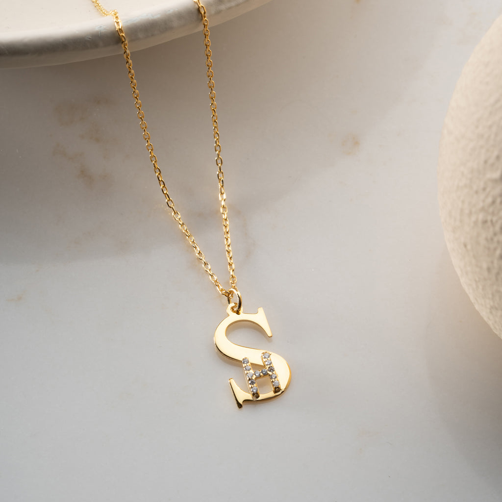 INITIALER KOMBO HALSBAND | 925 SILVER