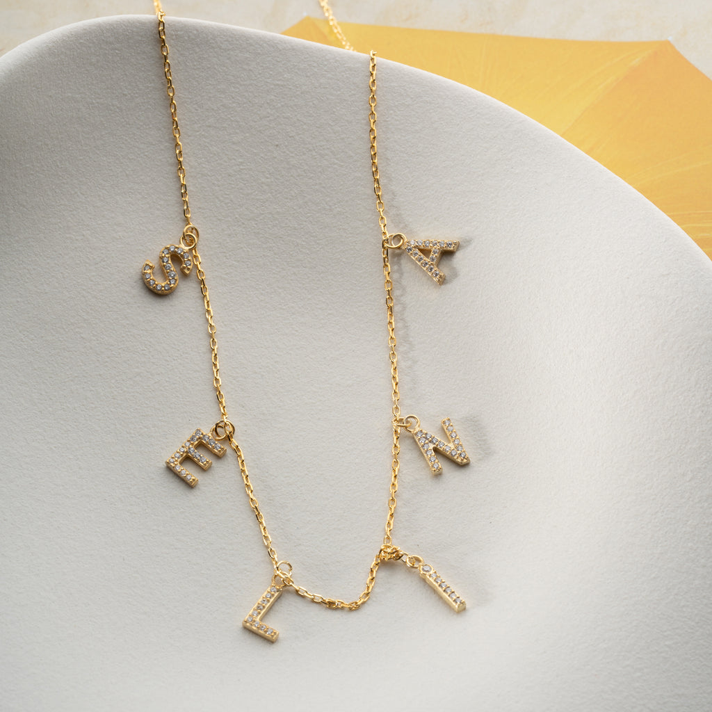 CHOCKER ZIRCONIA NAMN KRAGE | 925 SILVER