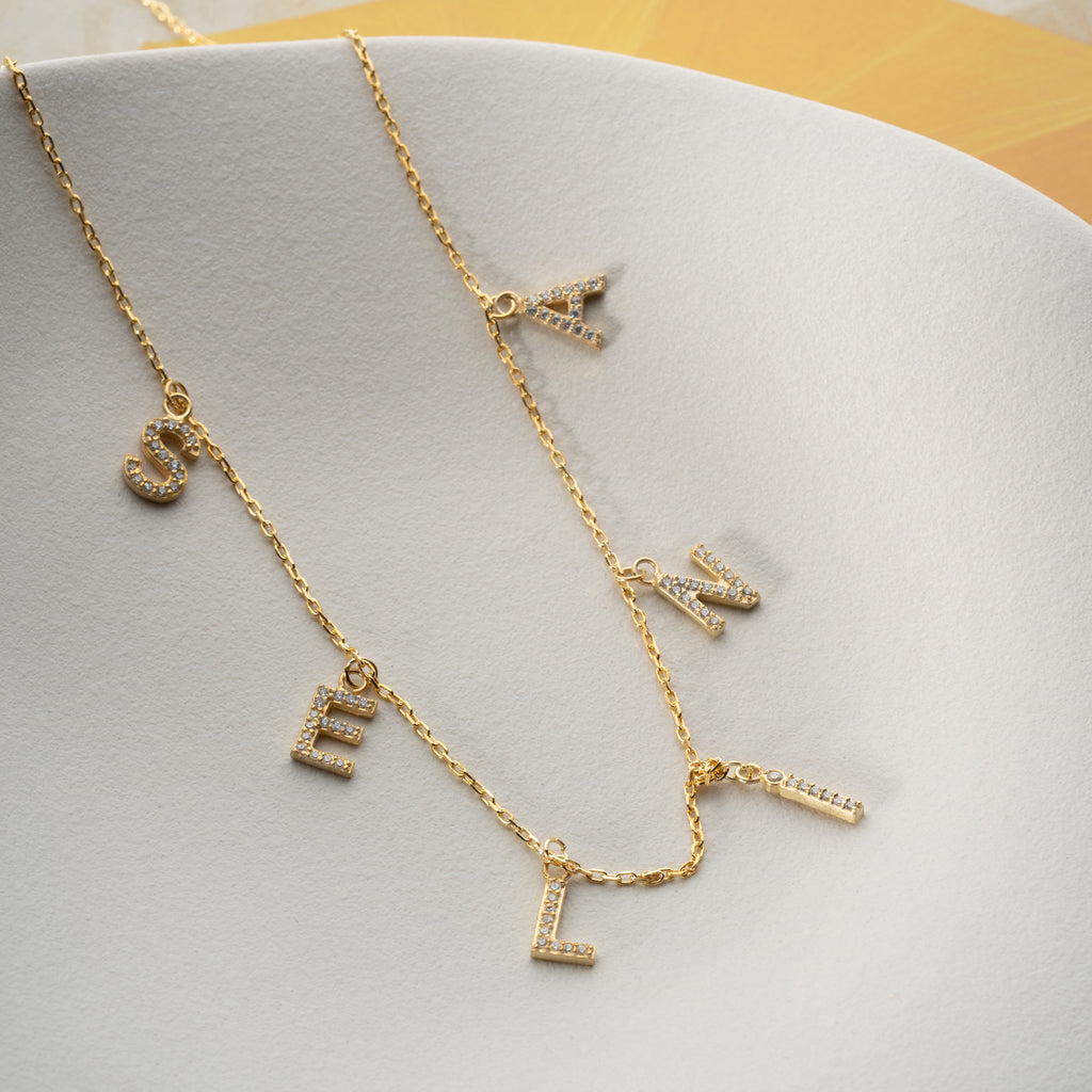 CHOCKER ZIRCONIA NAMN KRAGE | 925 SILVER