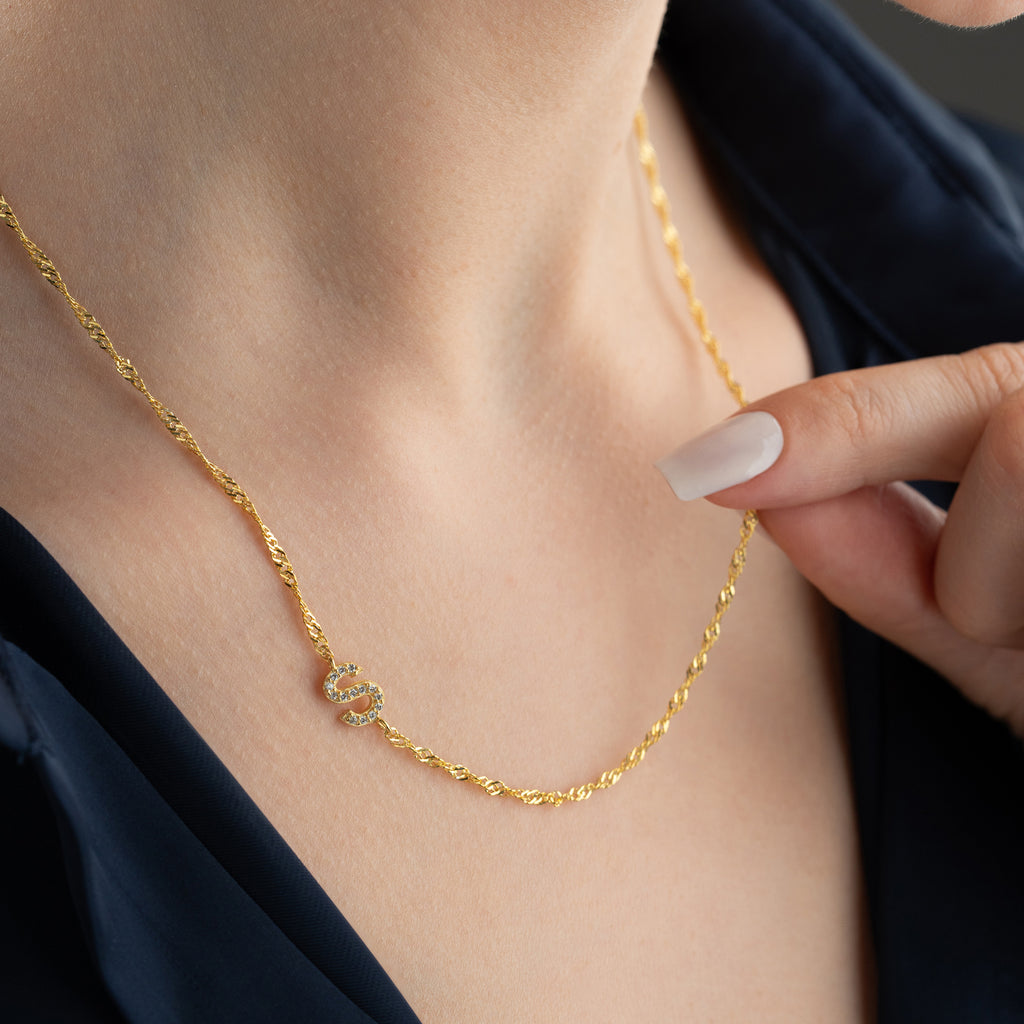 SINGAPORE ZIRKONIA BRUKSHALSBAND | 925 SILVER