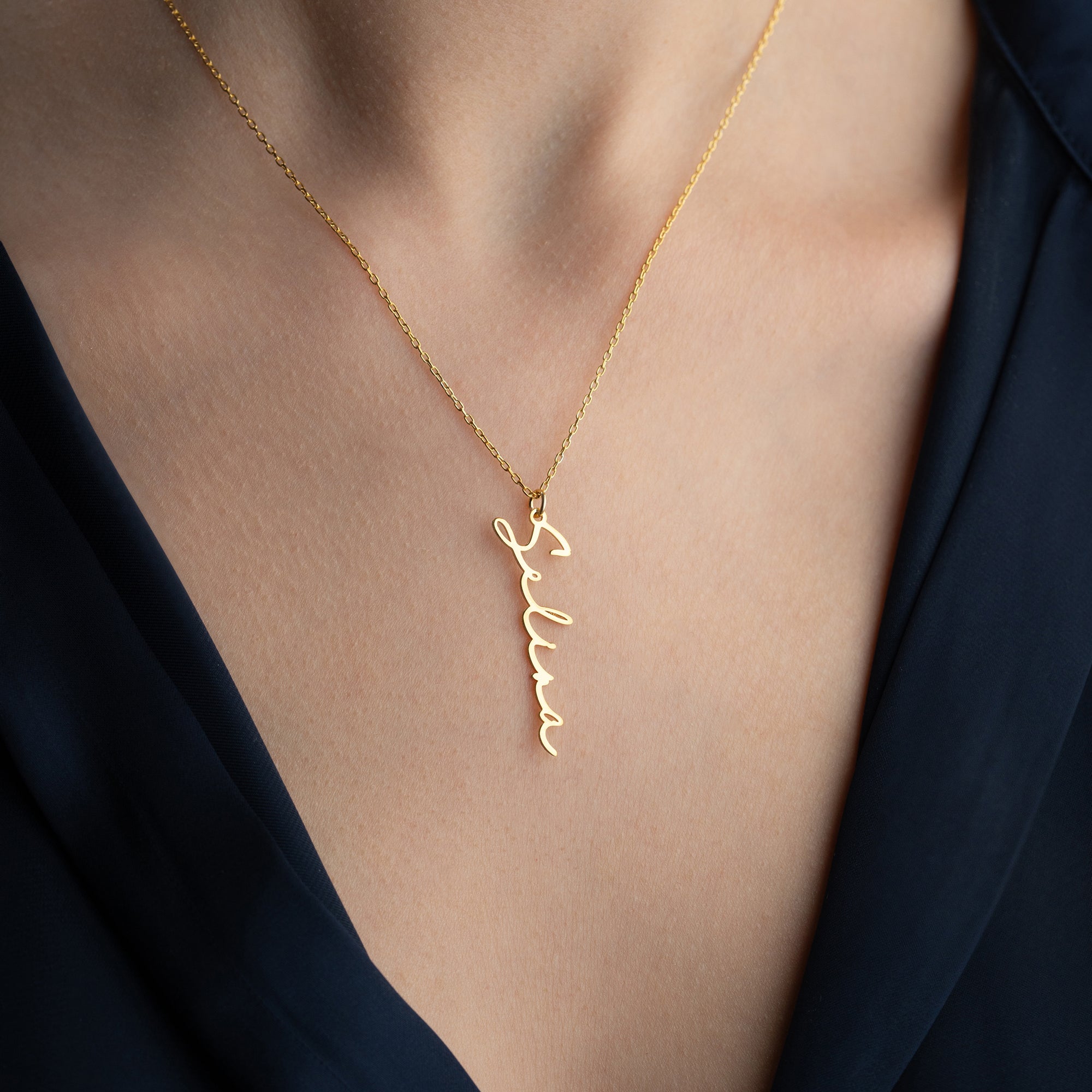 ENGELSK NOTERA NAMNHALSBAND | 925 SILVER