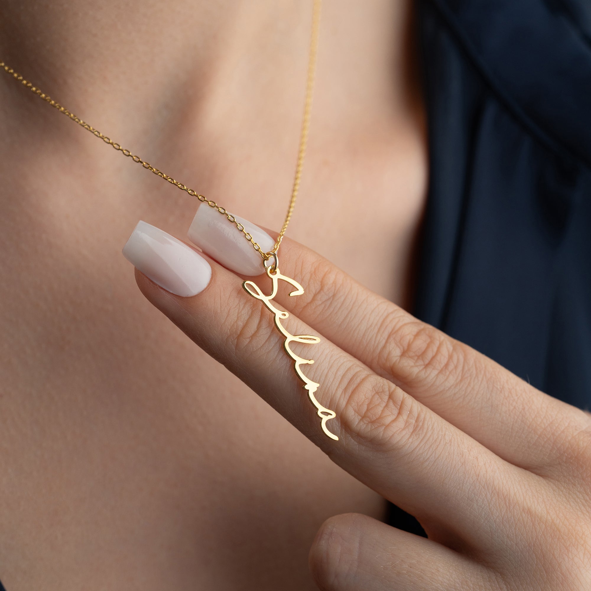 ENGELSK NOTERA NAMNHALSBAND | 925 SILVER