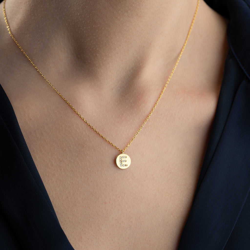 ZIRKONPLATTA BOKSTAVSKRAG | 925 SILVER