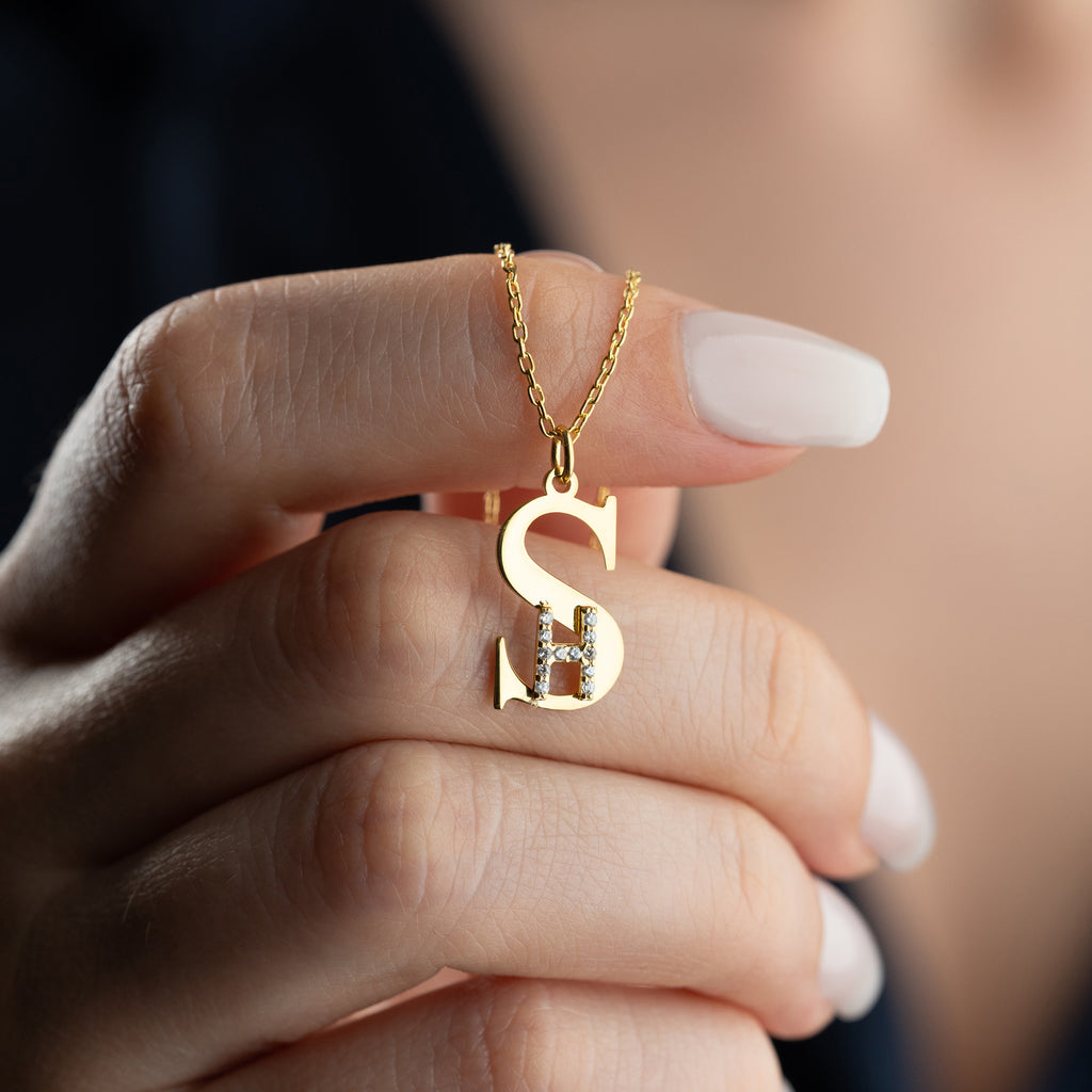 INITIALER KOMBO HALSBAND | 925 SILVER