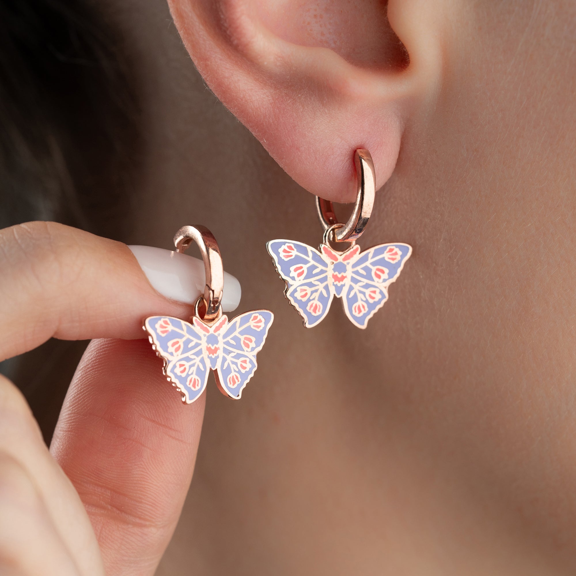 BARN FJÄRILSÖRHÄNGEN | 925 SILVER