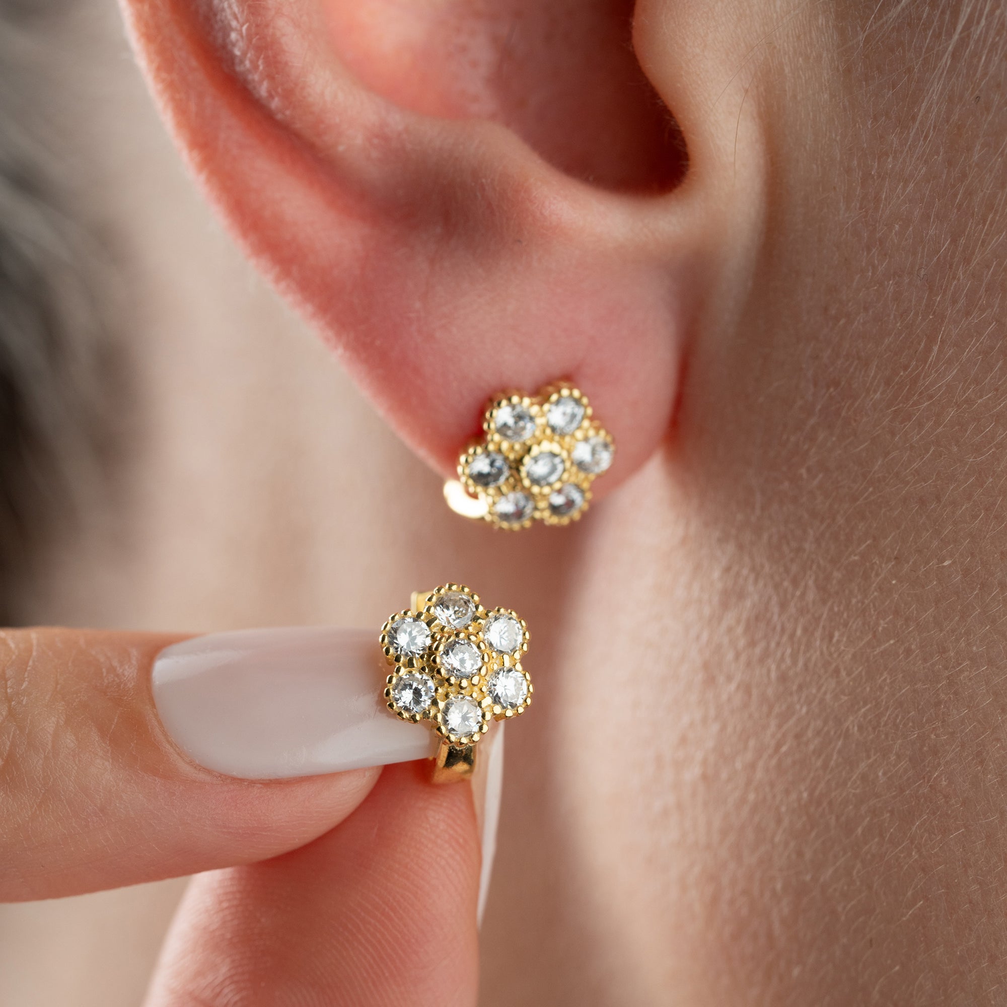 MINI DAISY EYE-HÄNGNING | 925 SILVER