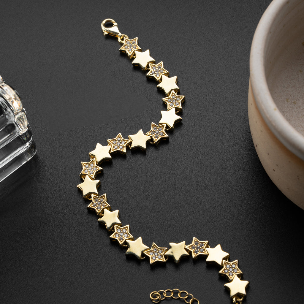 HELT STJÄRNAR ARMBAND | 925 SILVER