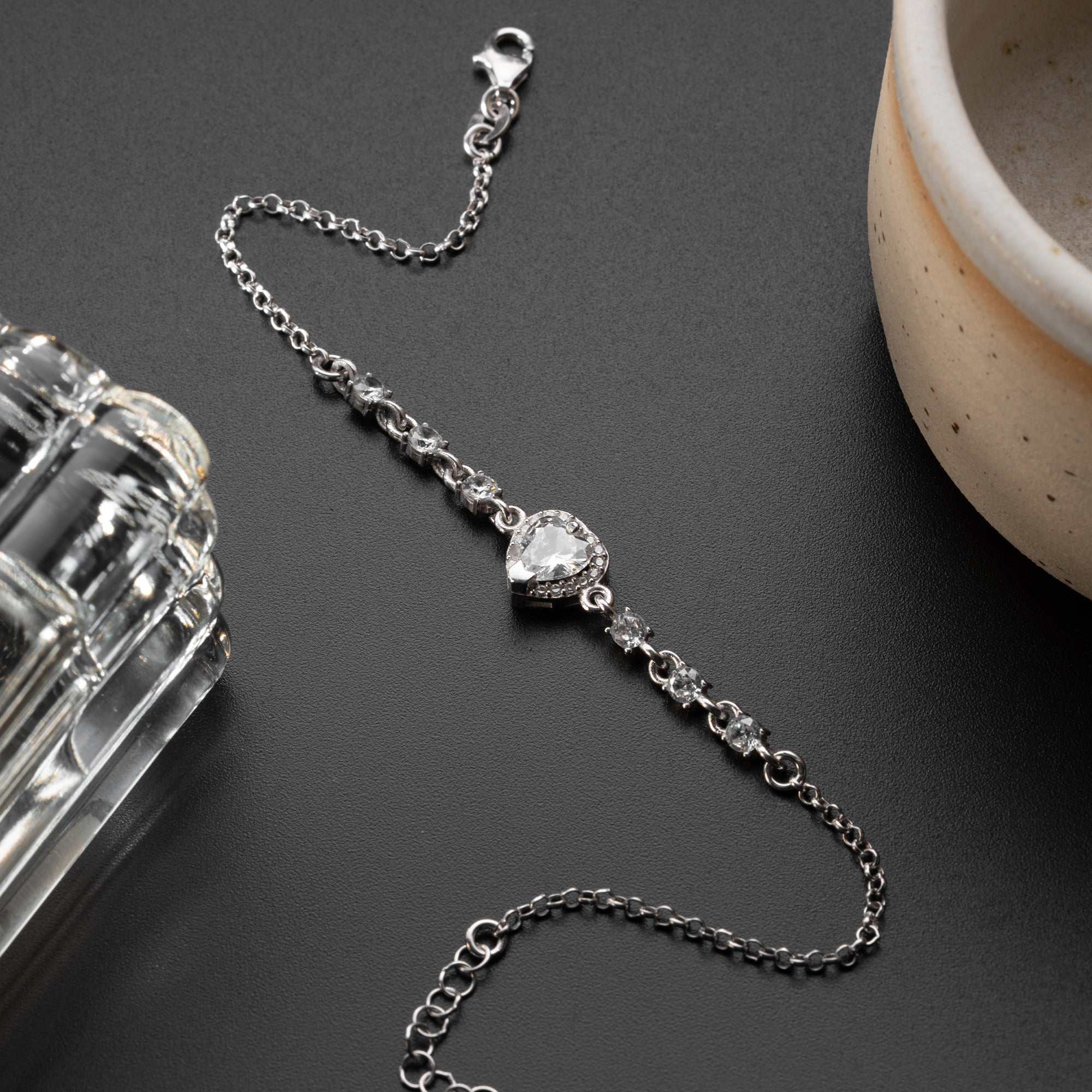 ARMBAND MED DROPPSTEN | 925 SILVER