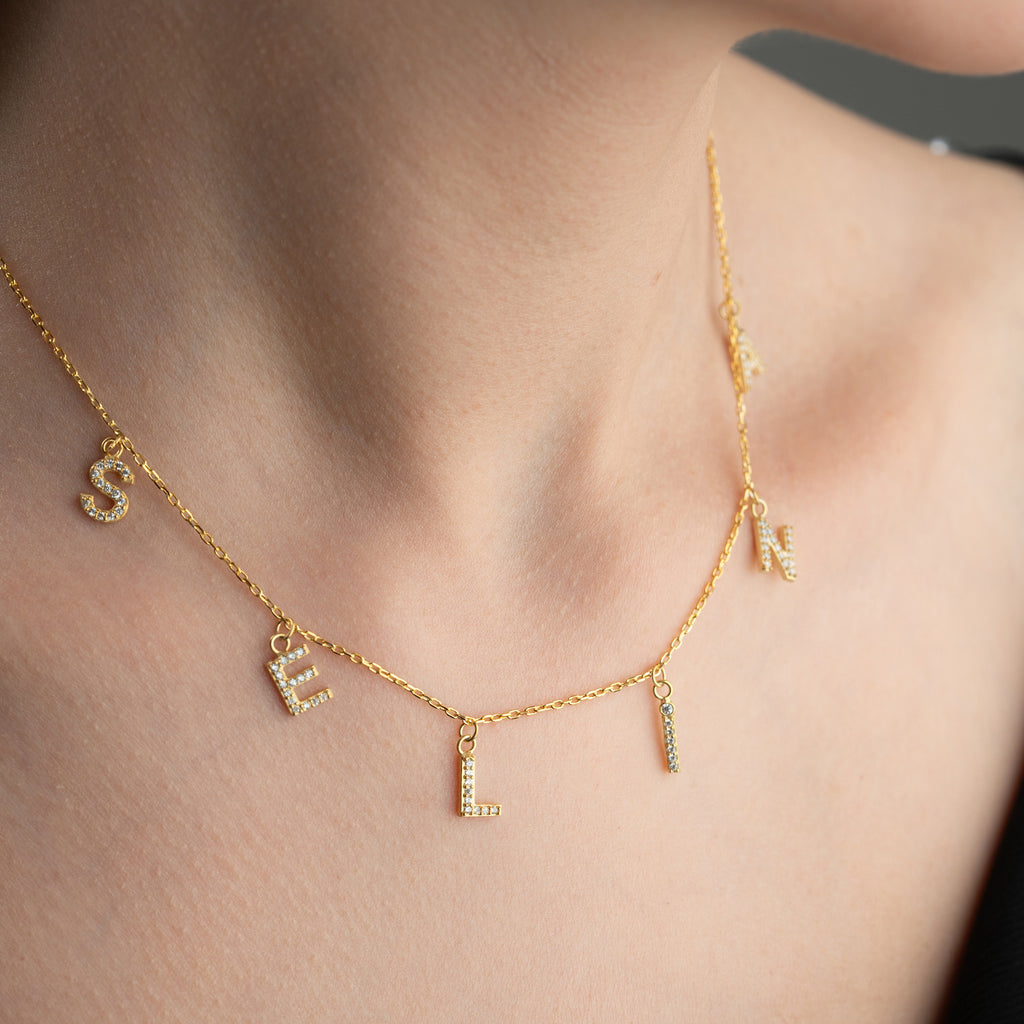 CHOCKER ZIRCONIA NAMN KRAGE | 925 SILVER