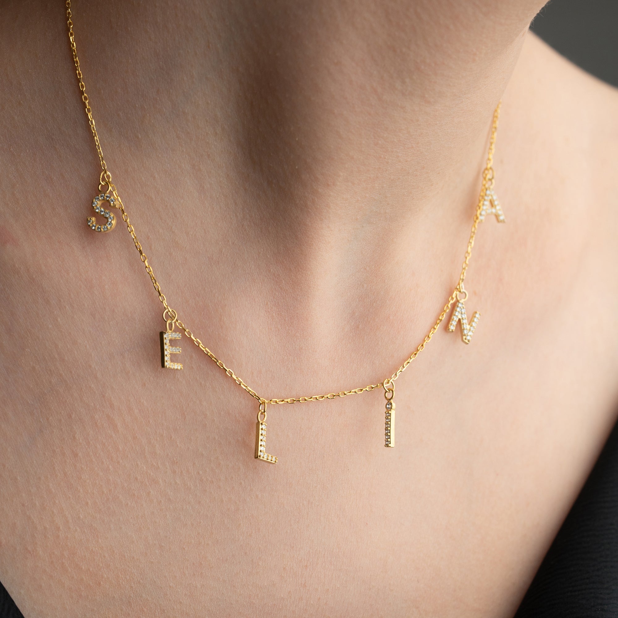 CHOCKER ZIRCONIA NAMN KRAGE | 925 SILVER