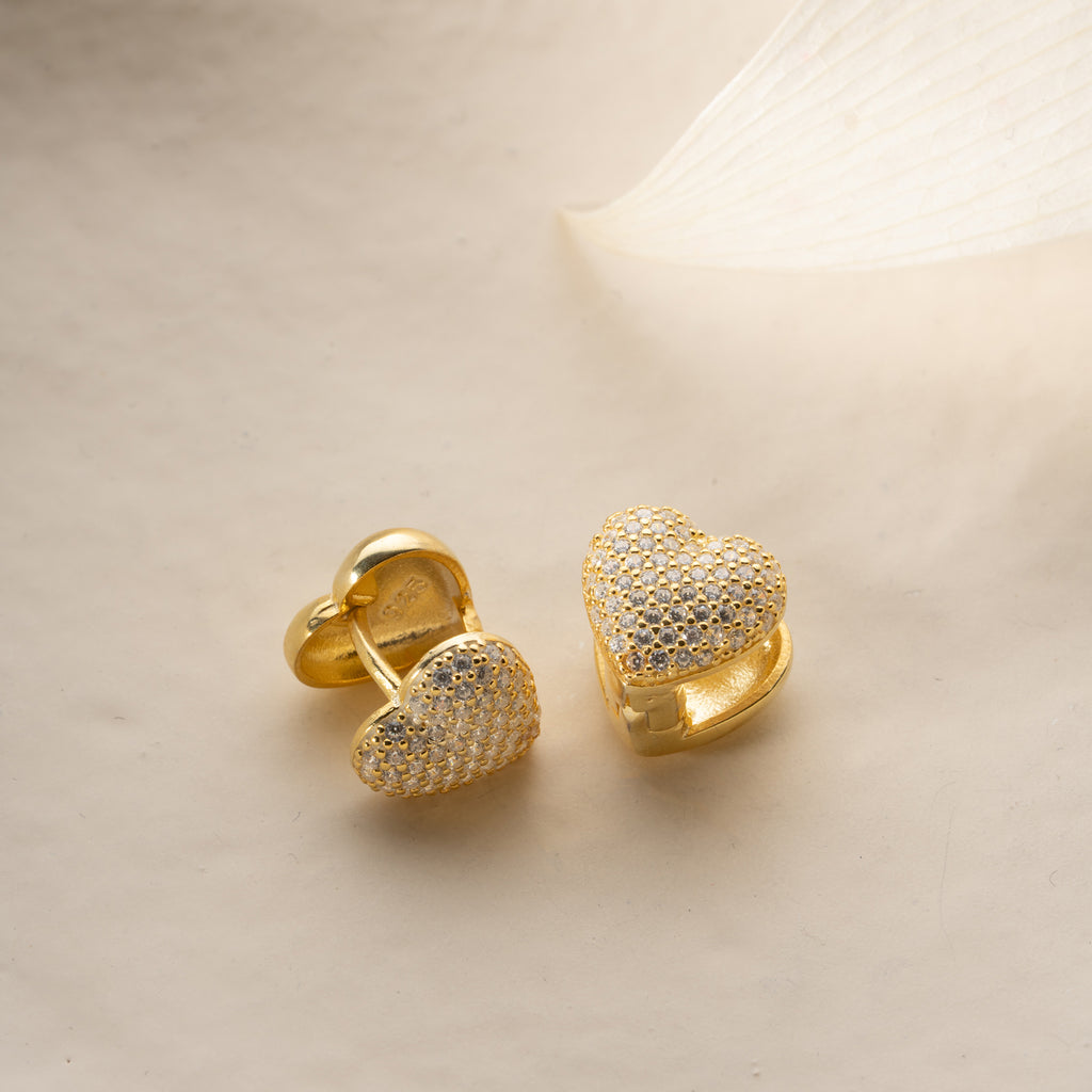 MIA HJÄRTA ÖRHÄNGEN | 925 SILVER