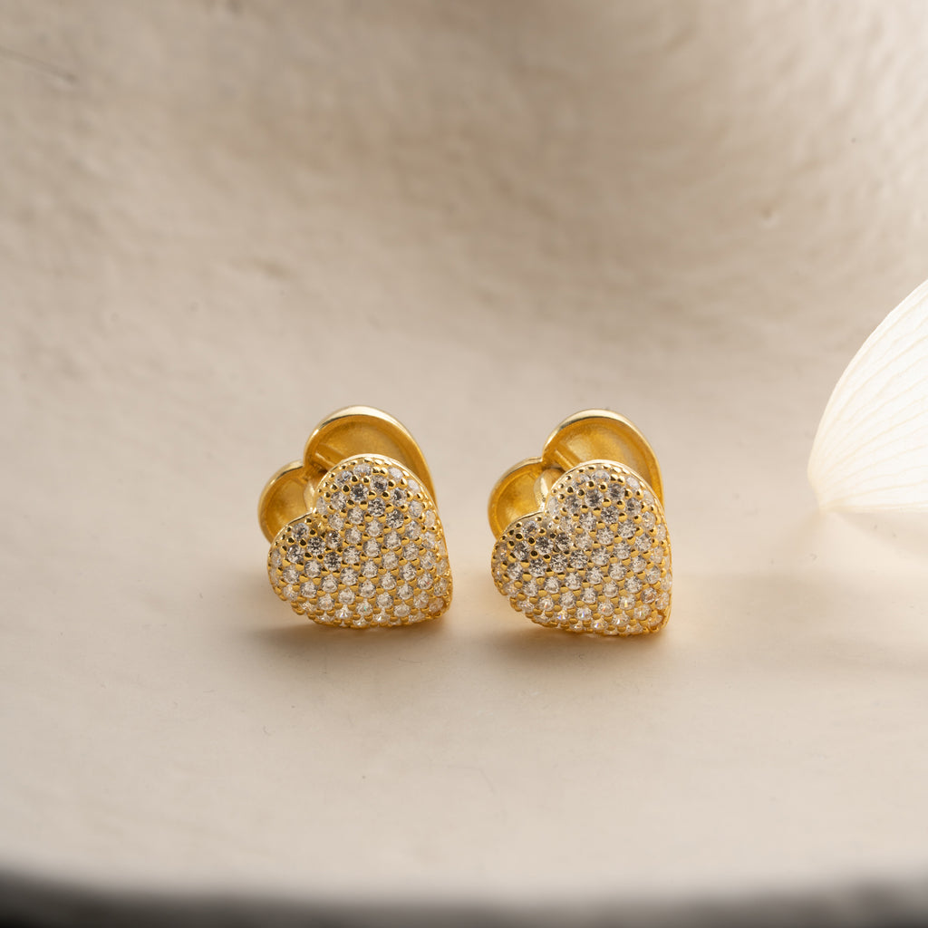 MIA HJÄRTA ÖRHÄNGEN | 925 SILVER