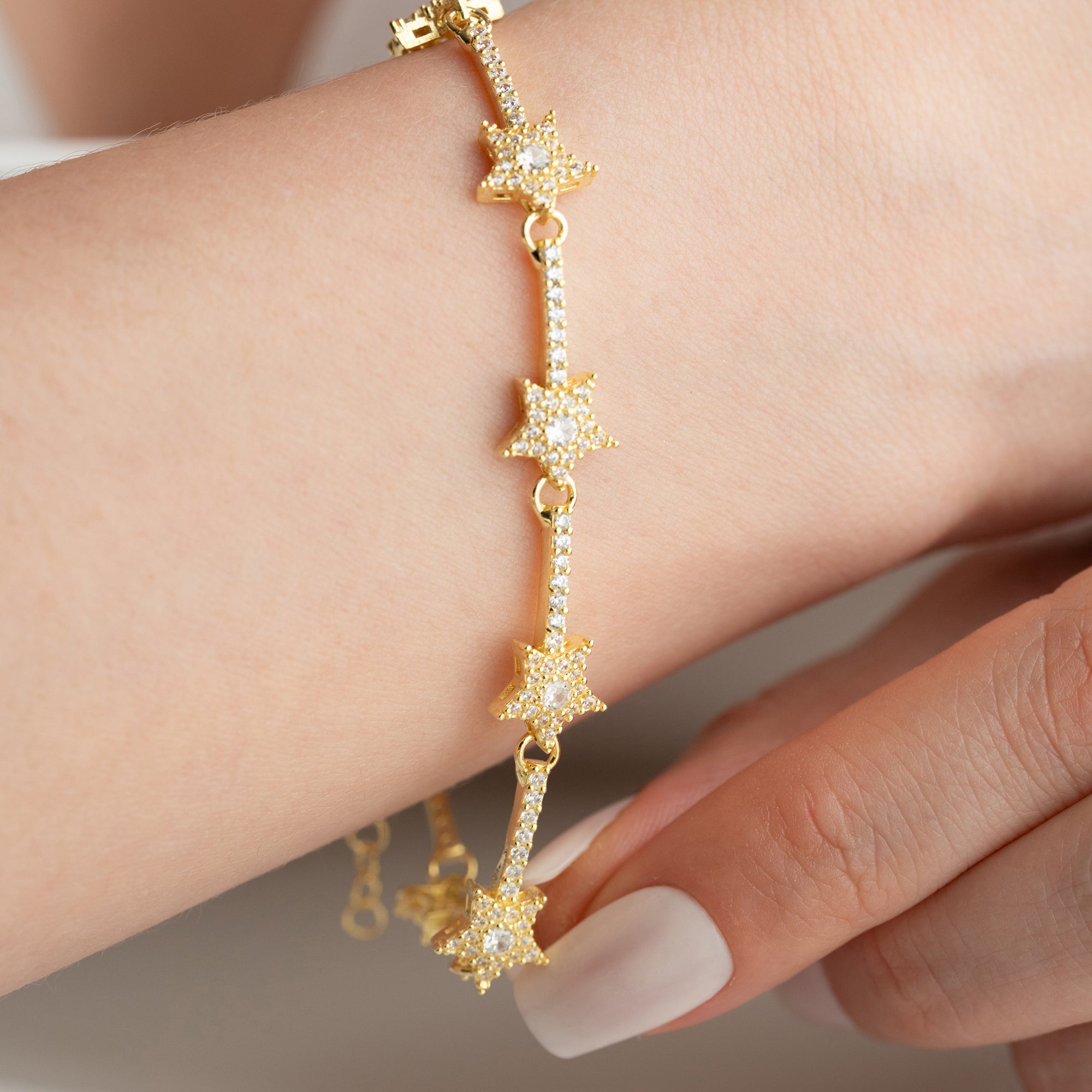 Armband med isstjärna | 925 silver