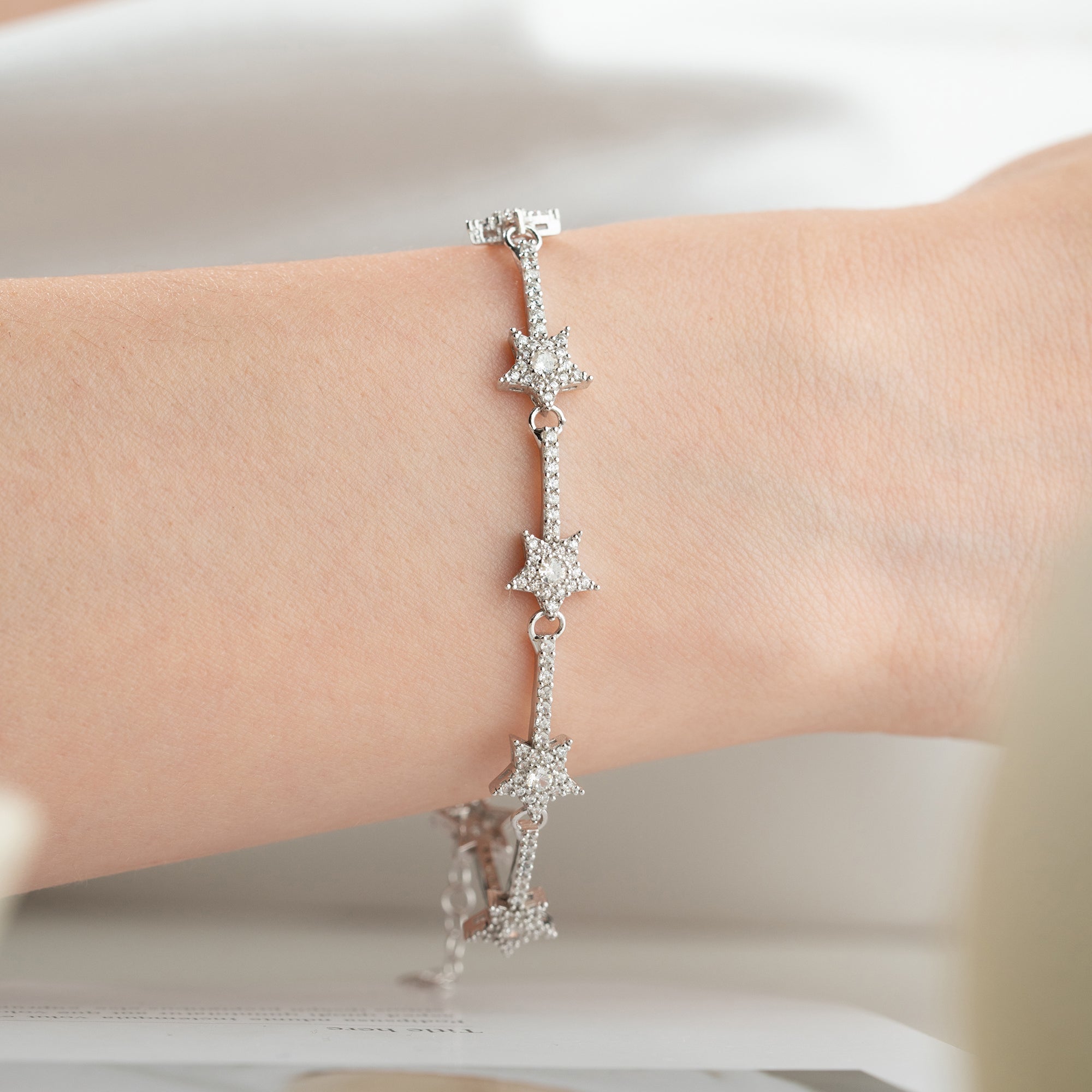 Armband med isstjärna | 925 silver